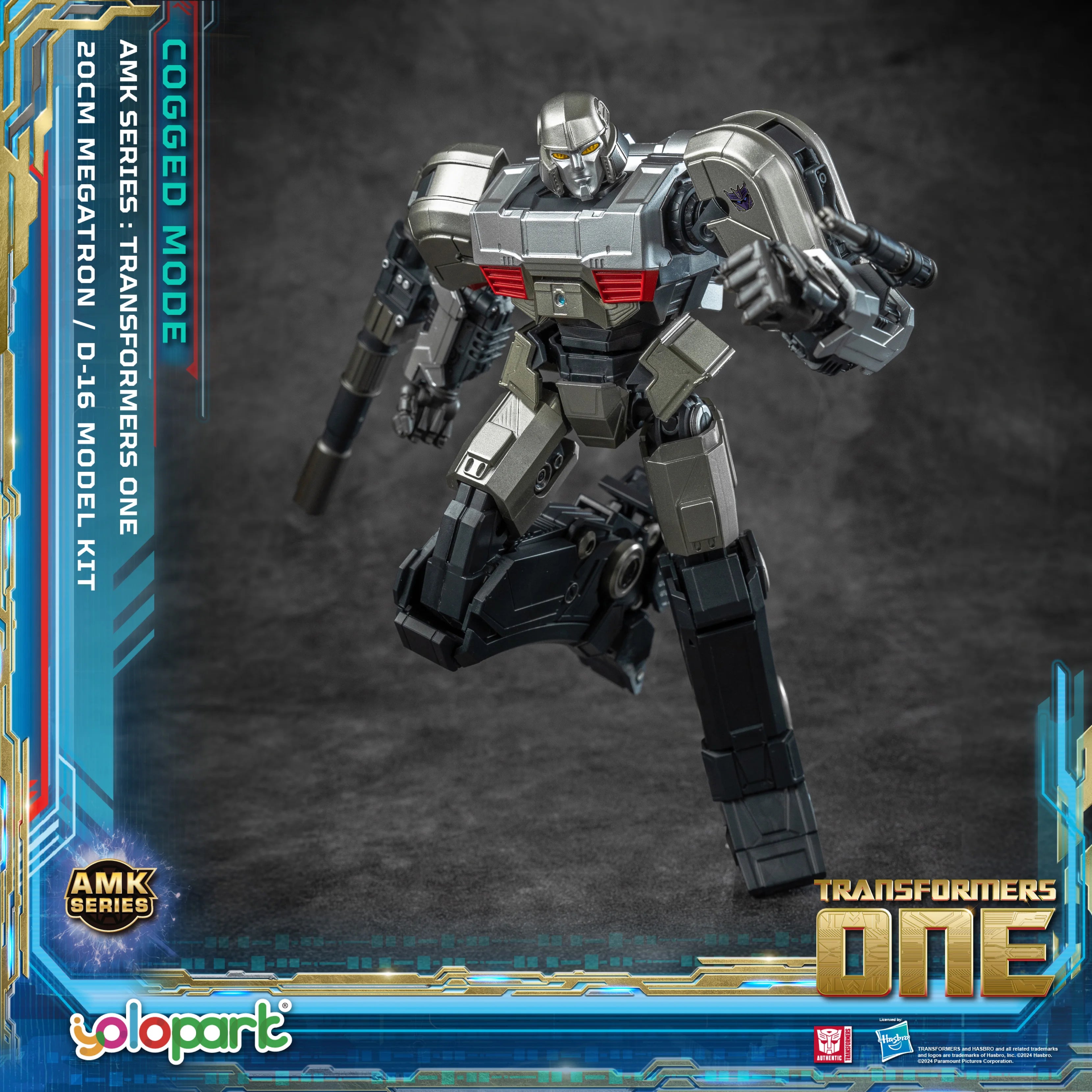 YOLOPARK Transformers One Toy Megatron Cogged Toy Mode,7.87 Inch Highly Articulated No Converting Model Kit