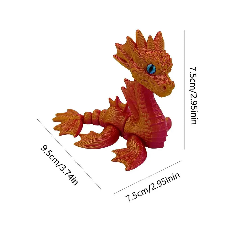 3d Printed Dragon Fidget Dragon Fidget Toy Mythical Pieces Articulated Dragon Toy For Birthday Home Decoration Executive Desk