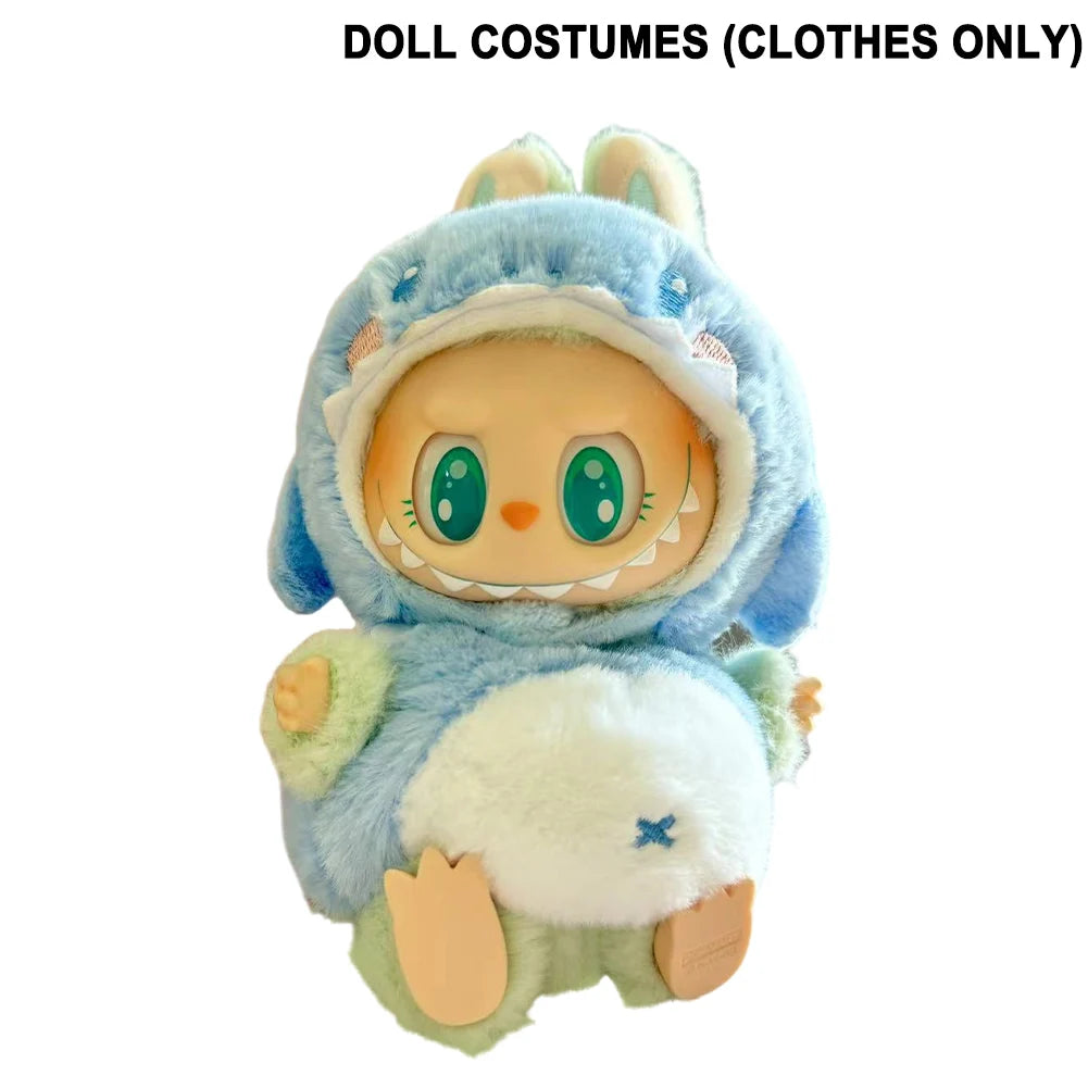 Labubu Plush Doll Clothes Kawaii Doll Clothes Doll Little Clothes Cartoon Cute Clothes Dolls Accessories Christmas Gift