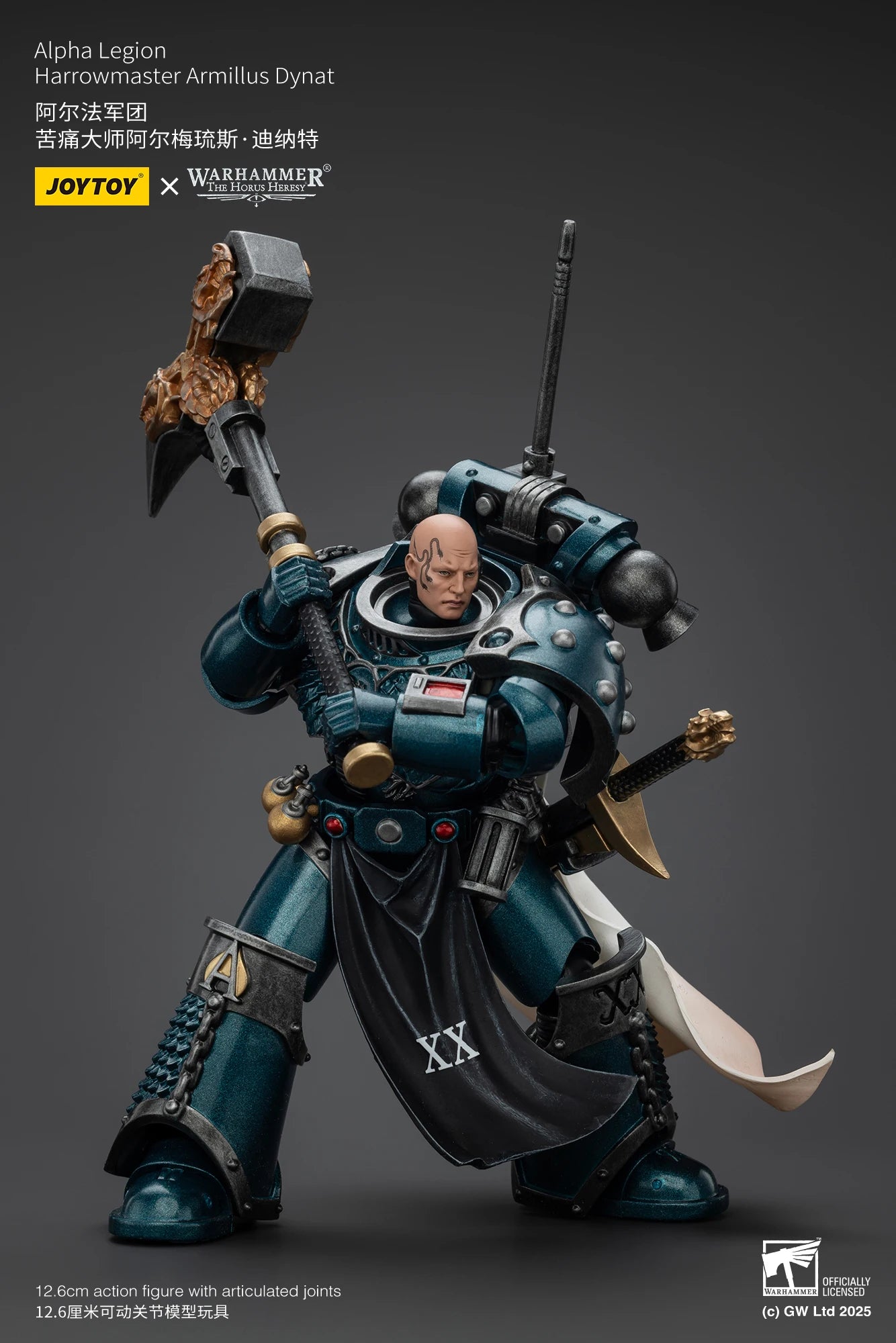 JOYTOY Warhammer 40K 1/18 Action Figure Alpha Legion Harrowmaster Armillus Dynat Anime figures Toys Collection