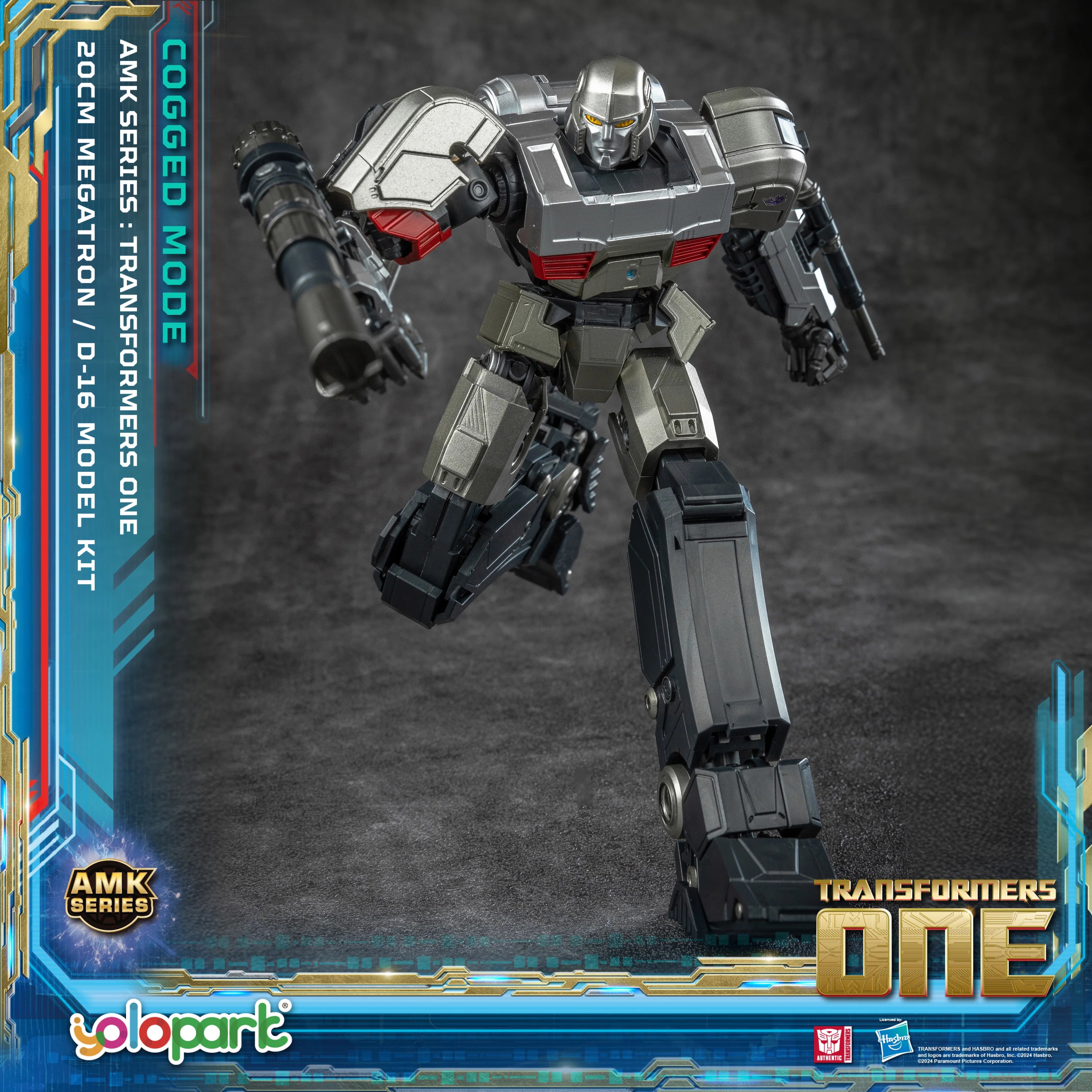 YOLOPARK Transformers One Toy Megatron Cogged Toy Mode,7.87 Inch Highly Articulated No Converting Model Kit