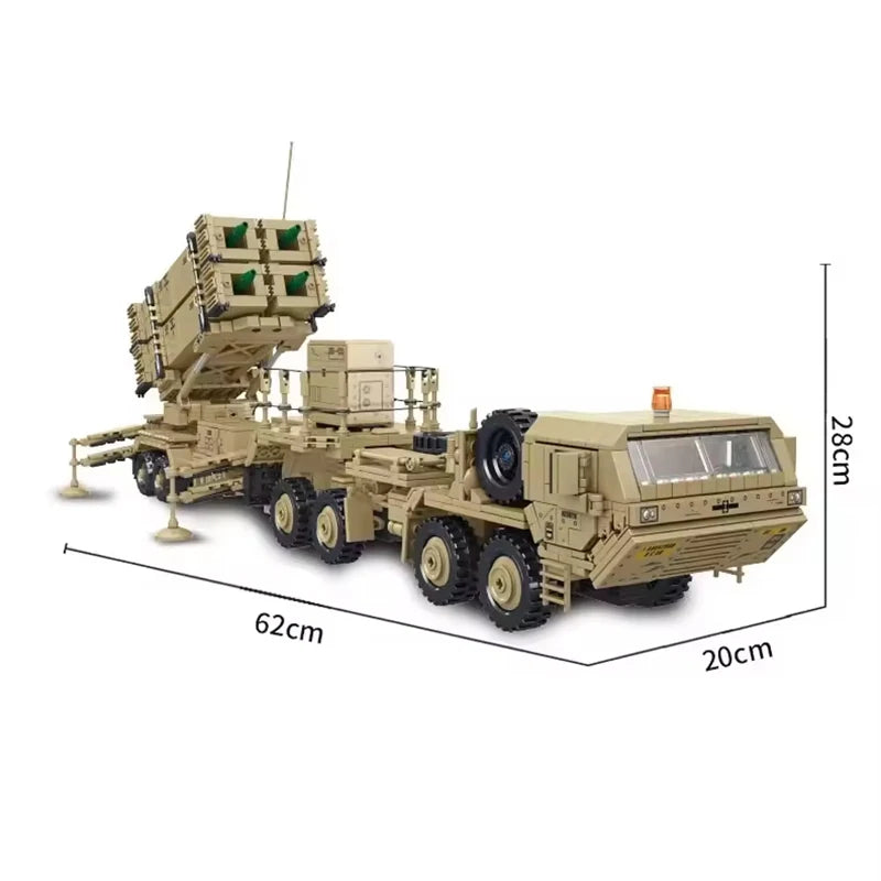 Military MOC 3482pcs M1070 Armored Vehicle M1A2 Tank Trasport Truck Building Blocks World wars Technical Bricks Toys Boys Adult