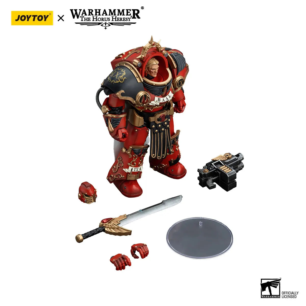 JOYTOY Warhammer 40k 1/18 Action Figures Anime 14.2cm Blood Angels Legion Praetor in Tartaros Terminator Armour