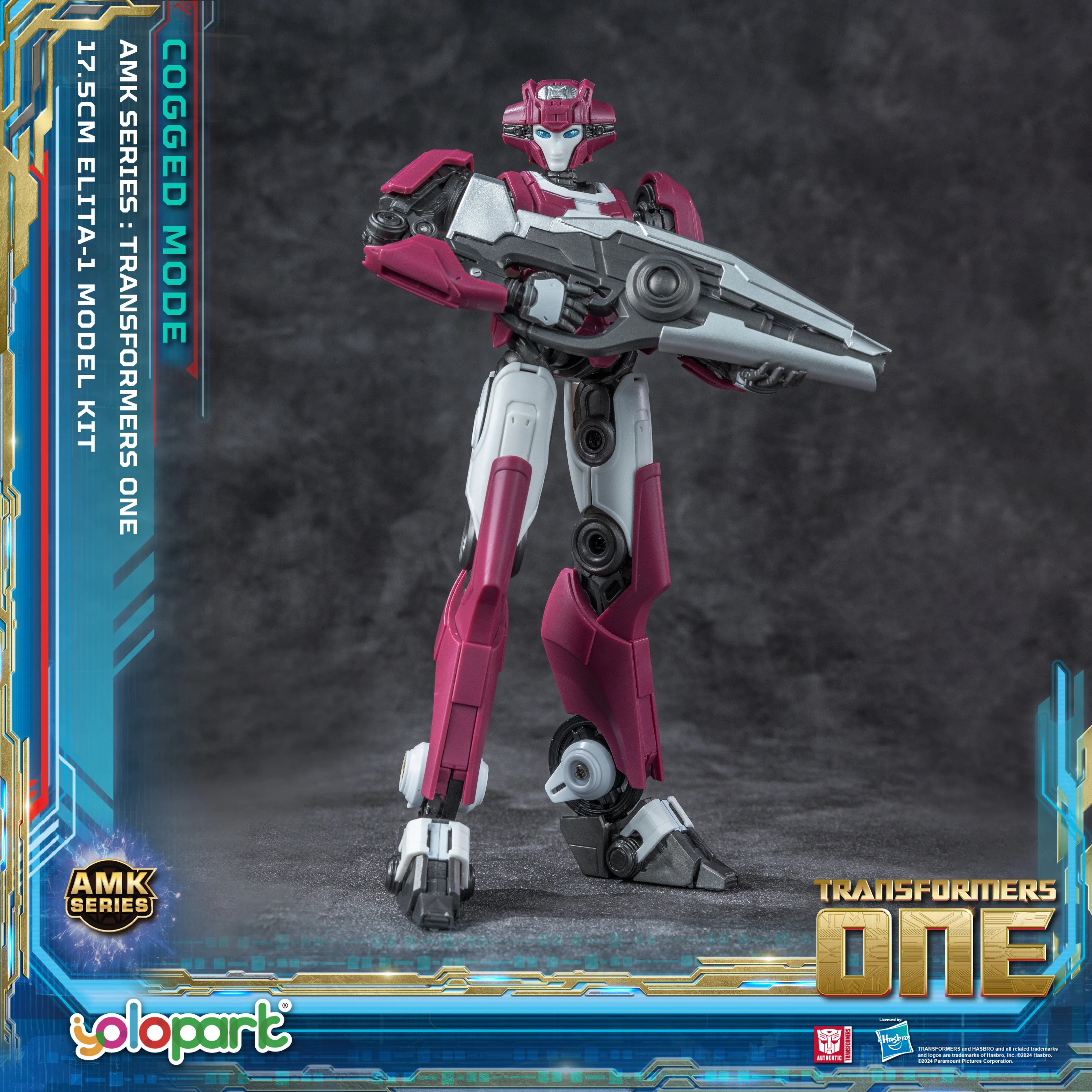 YOLOPARK Transformers One Elita-1 Cogged Mode Action Figure,6.89 Inch Highly Articulated No Converting Transformers Model Kit