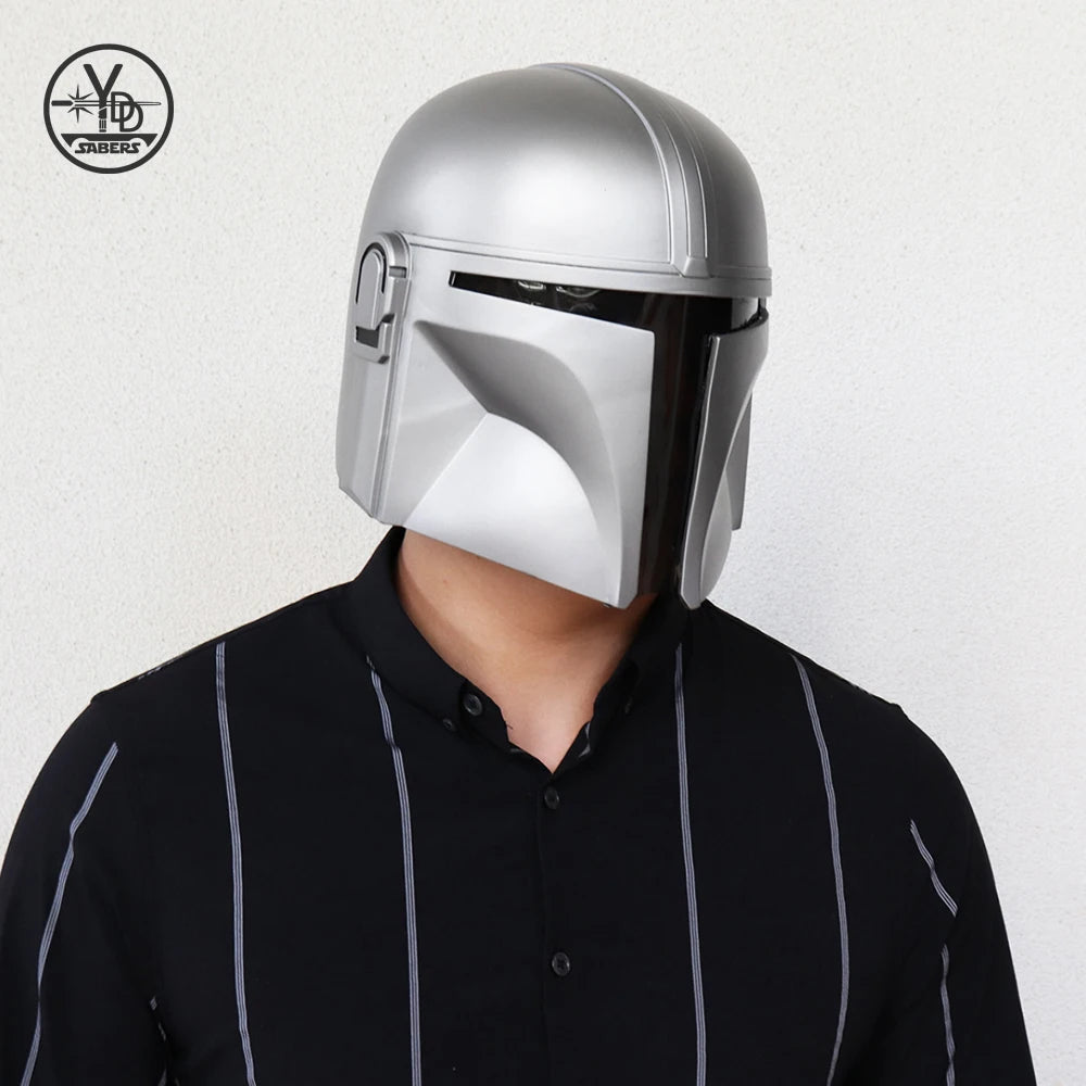 PHS Helmet The Mandalorian PVC Cosplay Mask Full Head Halloween Christmas Party BirthdayGift, Cosplay for Children, Adult Toys