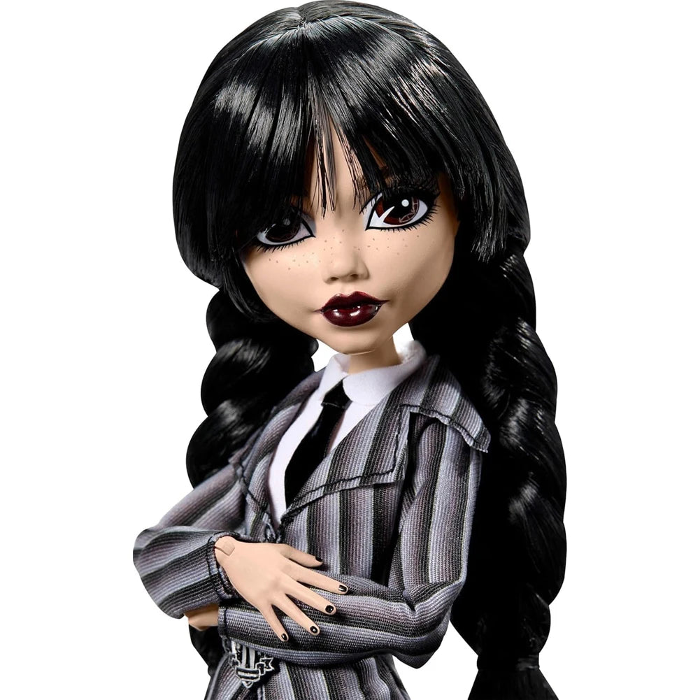 Girl in Black Statue Girls Sculpture with Backpack Table Collectible Decorations Gothic Style Desktop Ornaments for Kids Adults