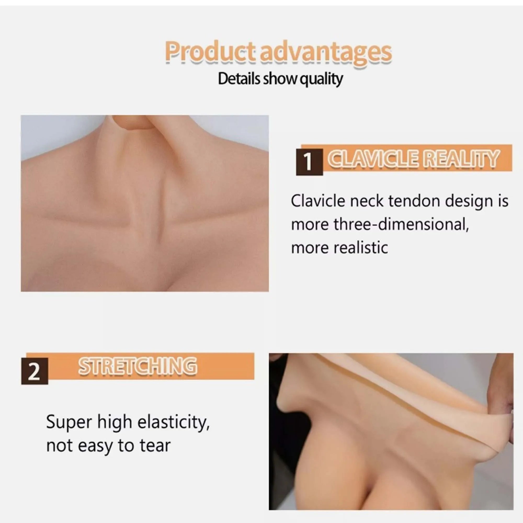 Zilasegy Silicone Breast Tgirl Cosplay for MenForms Huge Boob A/C/D/G/H Cup Transgender Drag Queen Shemale Cosplay