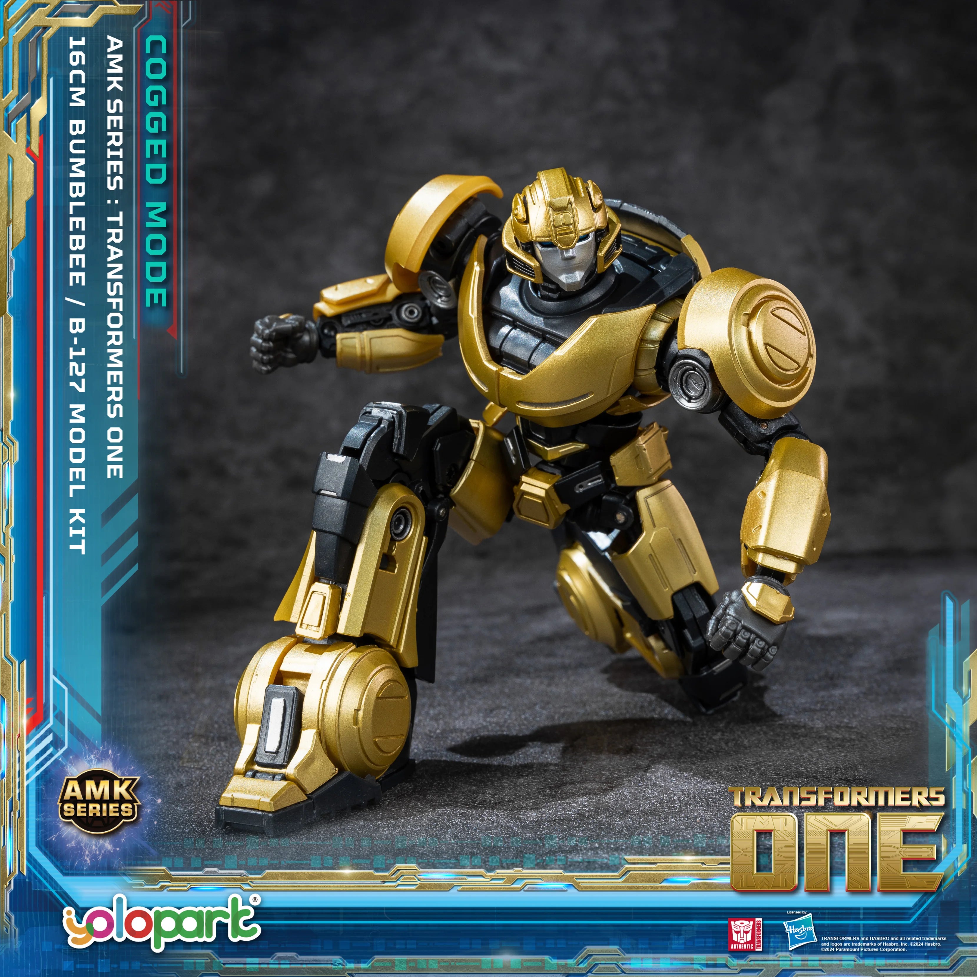 YOLOPARK Bumblebee Transformers Toy Cogged Mode,6.3 Inch Highly Articulated Transformers One Action Figures