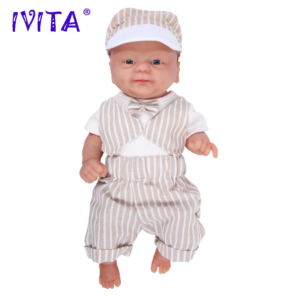 IVITA WB1512 14" 100% Full Body Silicone Reborn Doll coco Soft Dolls Realistic Boy Baby DIY Blank Children Lifelike Bebe Toys