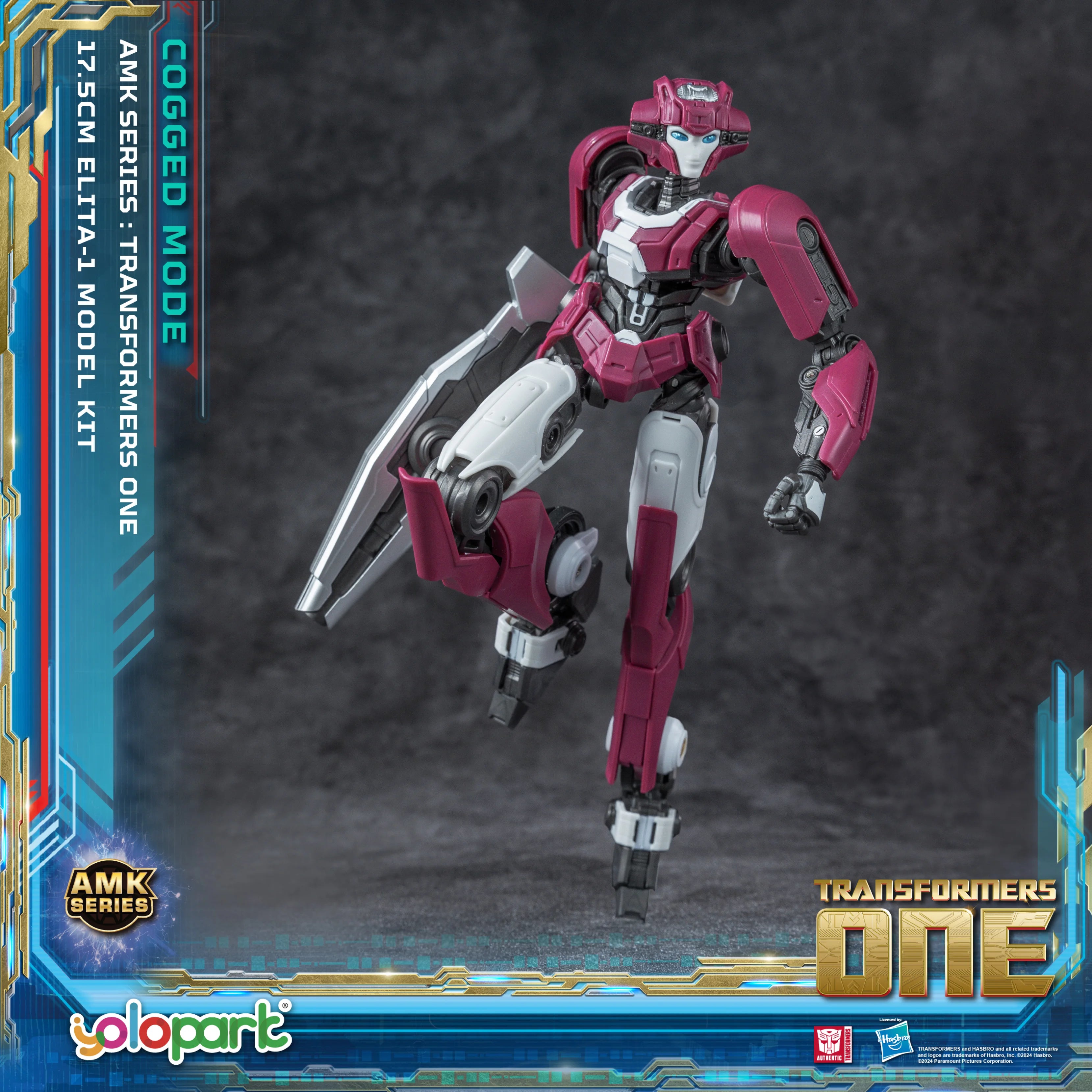 YOLOPARK Transformers One Elita-1 Cogged Mode Action Figure,6.89 Inch Highly Articulated No Converting Transformers Model Kit