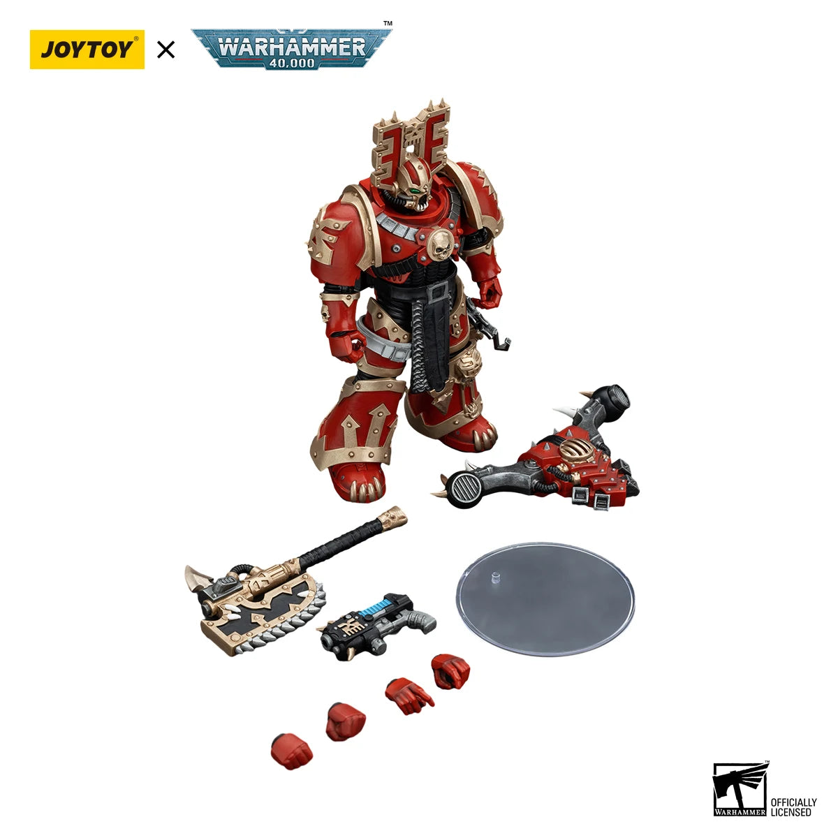 JOYTOY Warhammer 40k 1/18 Action Figures Anime 12.6cm World Eaters Khorne Berzerker