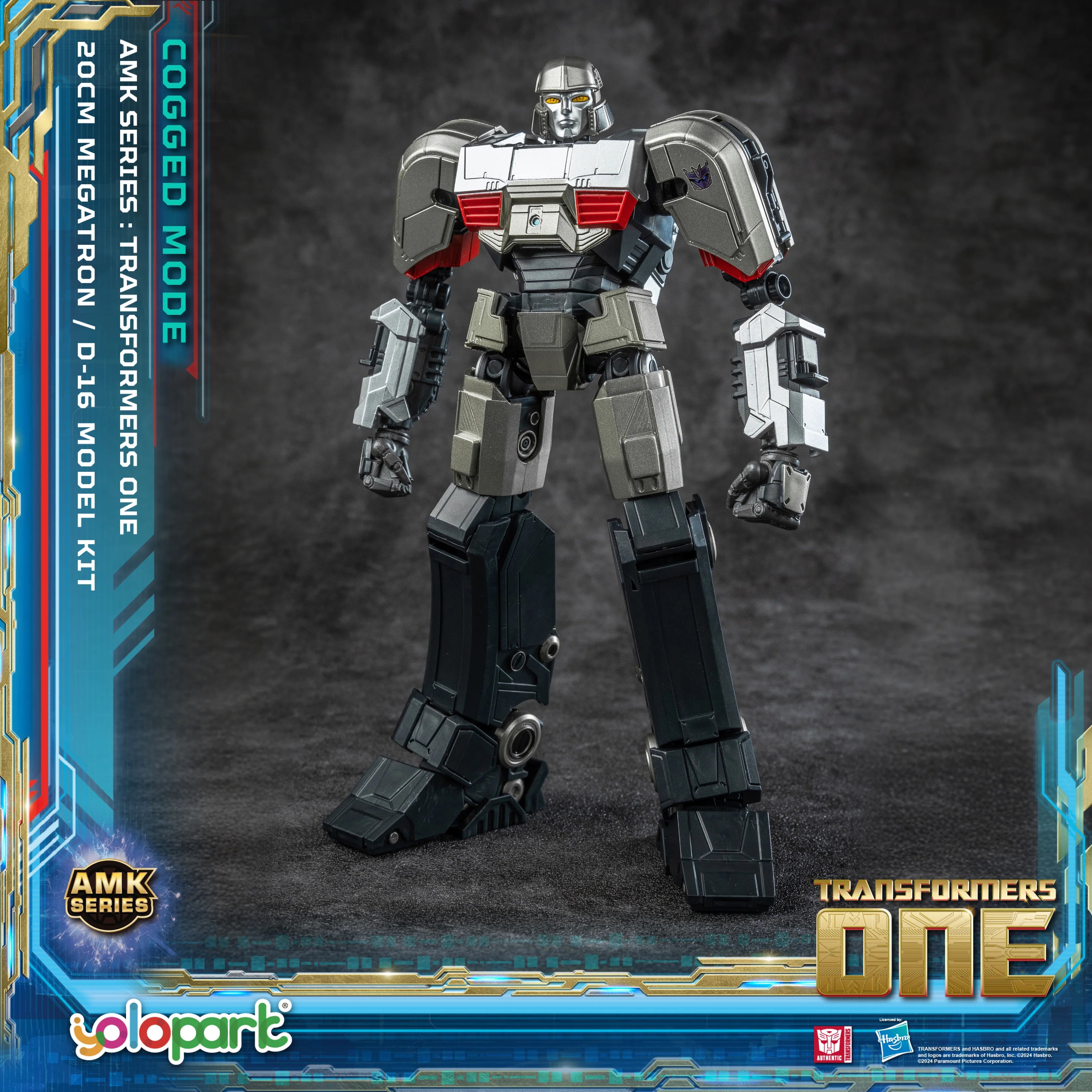 YOLOPARK Transformers One Toy Megatron Cogged Toy Mode,7.87 Inch Highly Articulated No Converting Model Kit