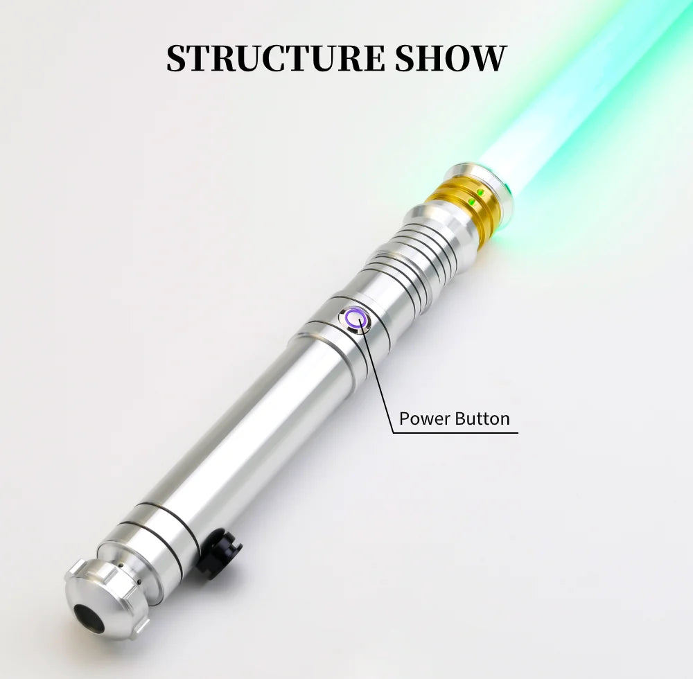 TXQSABER Smooth Swing Lightsaber Metal Hilt Heavy Dueling 12 Colors Changing Blaster Cosplay Bluetooth Laser Sword Kids Toys