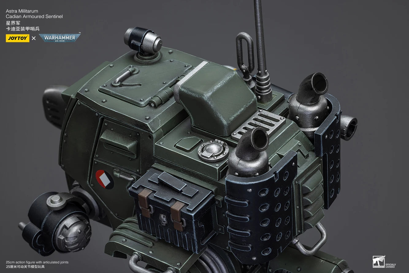 JOYTOY Warhammer 40k 1/18 Action Figure Astra Militarum Cadian Armoured Sentinel Anime Military Model