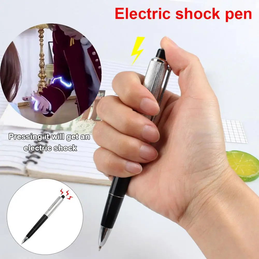 Novelty Utility Electric Shock Pen Creative Electric Shock Pen Toy ballpoint pen electric shock Fun Prank Trick Joke Gadget Toy