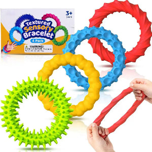 Kids Sensory Bracelets Toddler Texture Calming Sensory Bracelets Sensory Stretchy Bracelets Suitable For Toddler Children