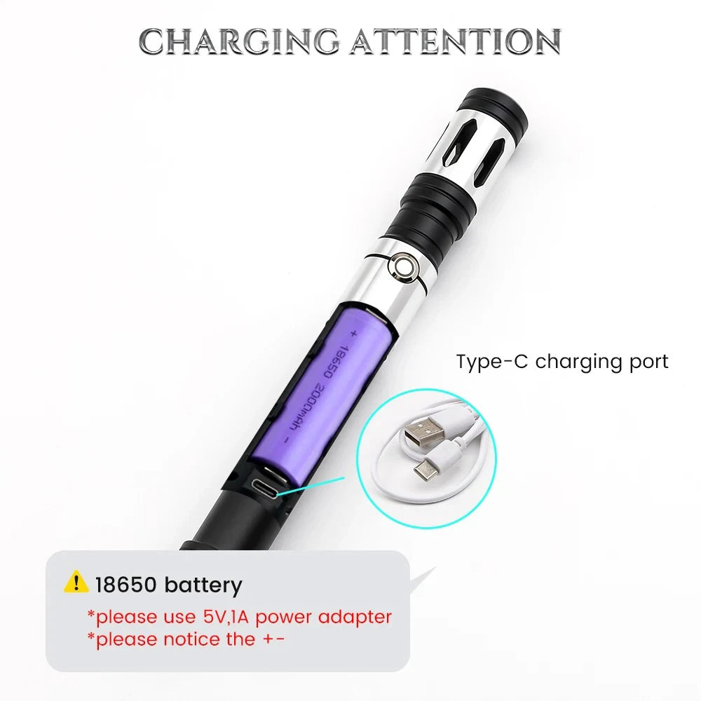 TXQSABER Neo Pixel Lightsaber SNV4 Smooth Swing Heavy Dueling Metal Hilt Laser Sword Blaster Force Mandalorian Cosplay Toys