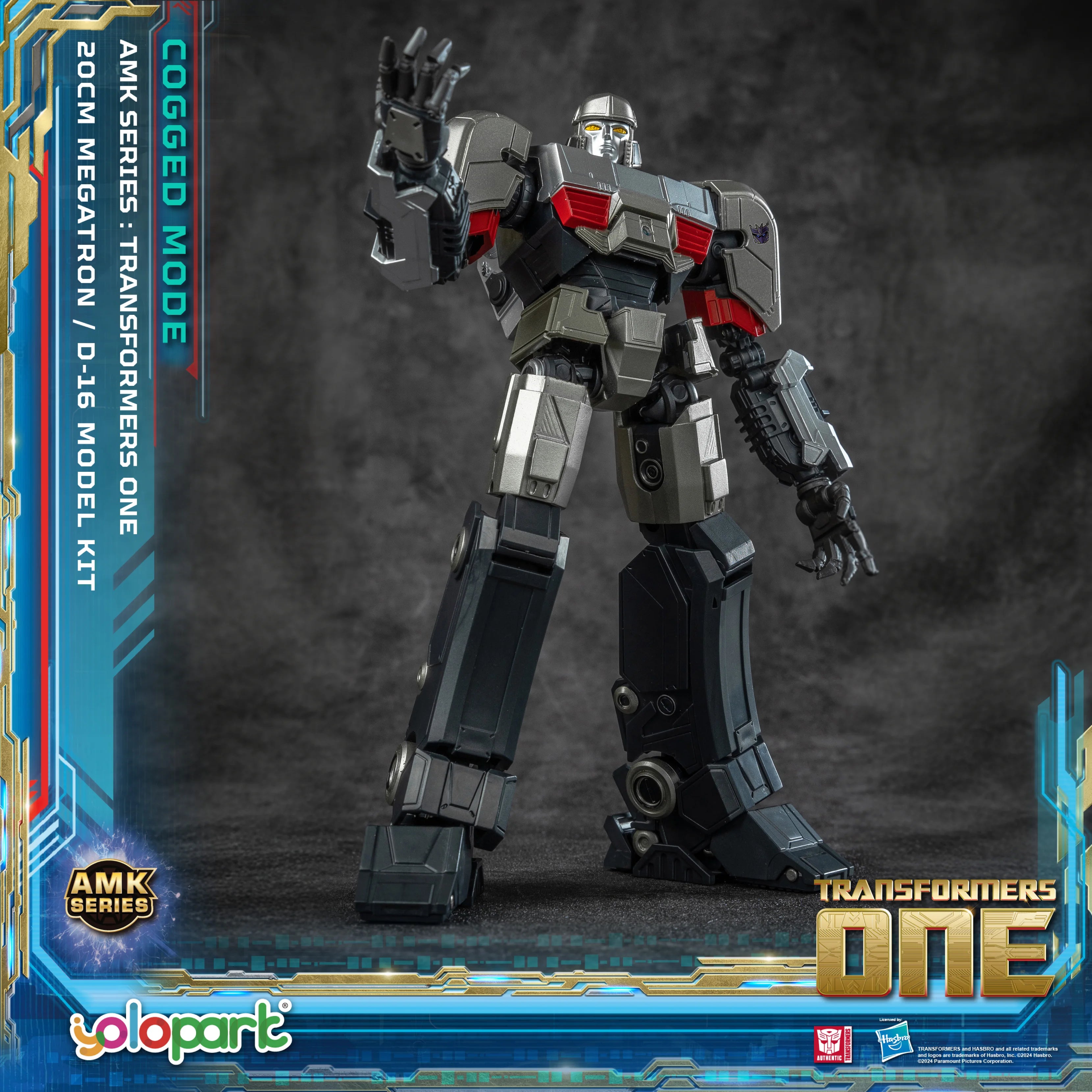 YOLOPARK Transformers One Toy Megatron Cogged Toy Mode,7.87 Inch Highly Articulated No Converting Model Kit