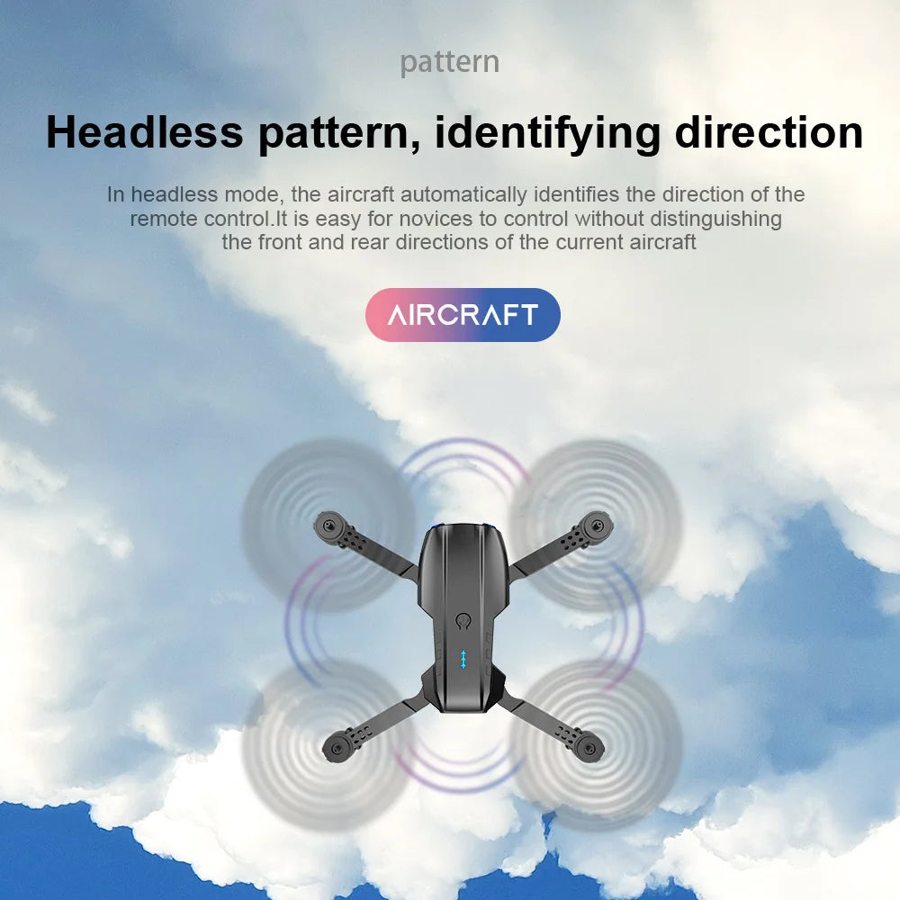 E99 Pro Drone Quadcopter with HD 6K Photography Four Axis RC Handle Altitude Fixation UAV Helicopter Toy for Aerial Photography