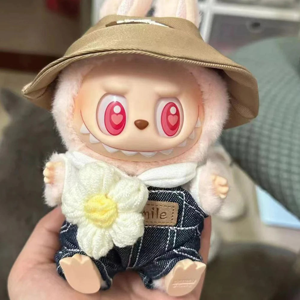Labubu Plush Doll Clothes Kawaii Doll Clothes Doll Little Clothes Cartoon Cute Clothes Dolls Accessories Christmas Gift