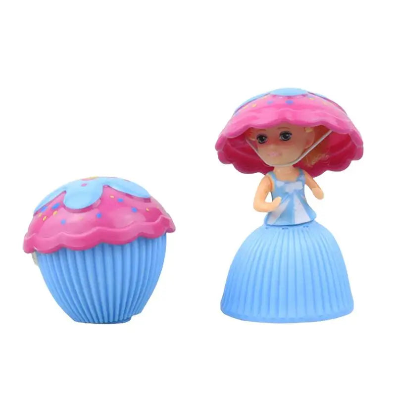 12PCS/Set Mini Beautiful Cake Dolls Toys Surprise Cupcake Princess Dolls Toys Game Funny Game Gifts For Children Skirt Can Flip