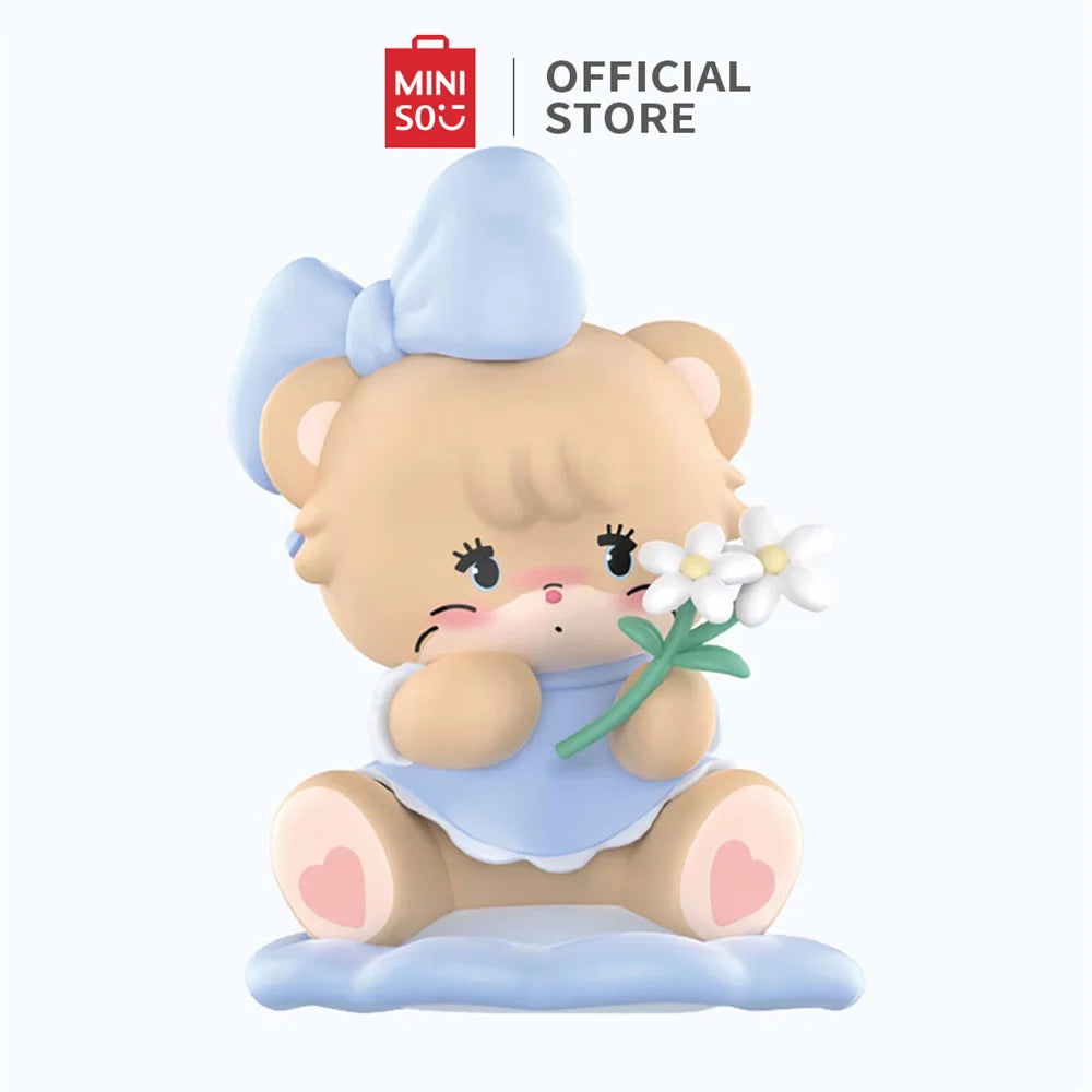 MINISO Mikko Flower Series Blind Box Figure Model Random Design Box Toy Collectible Toy for Home Decor Birthday Gifts