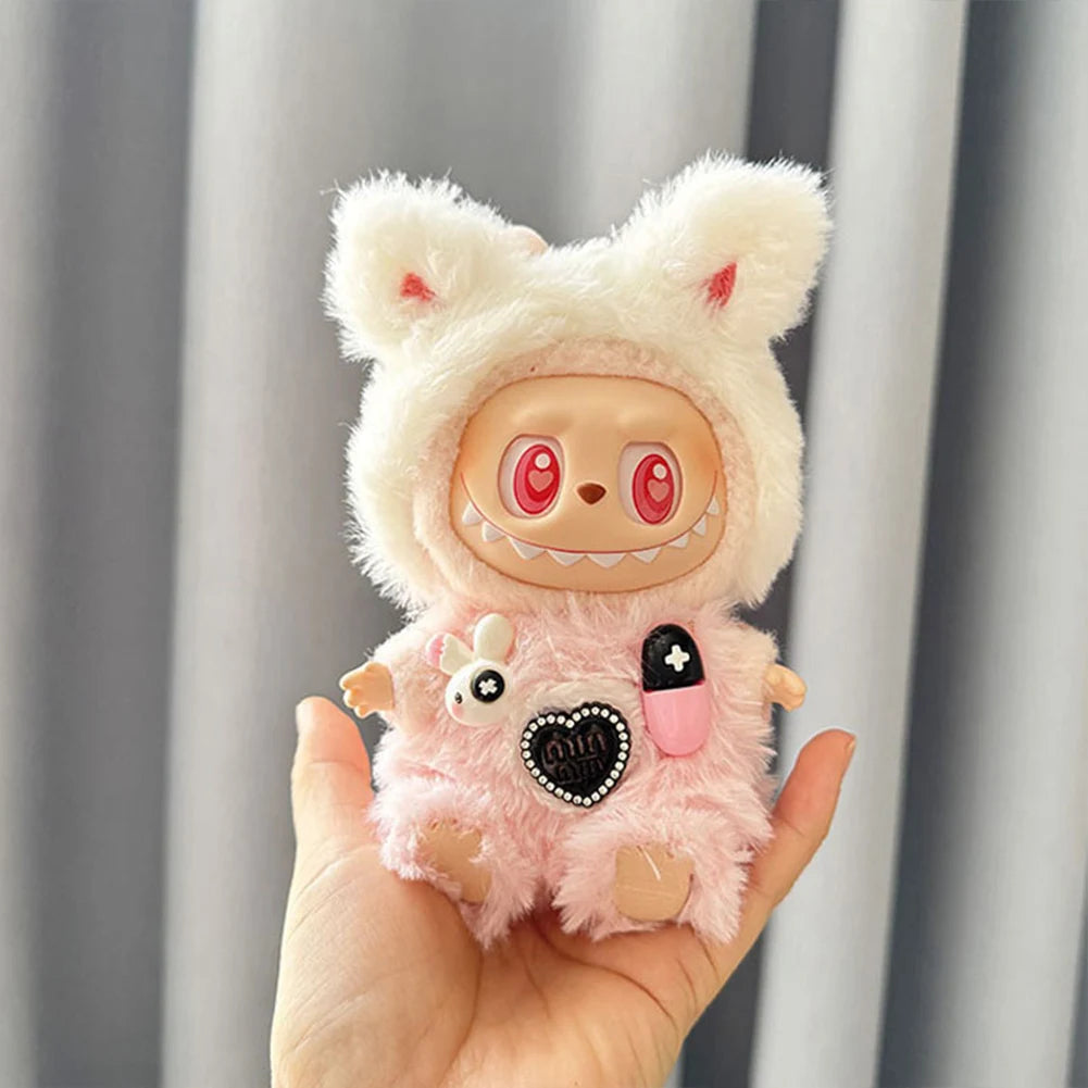 Labubu Plush Doll Clothes Plush Doll Changing Clothes Dolll Clothes Suit Cartoon Cute Clothes Dolls Accessories Christmas Gift