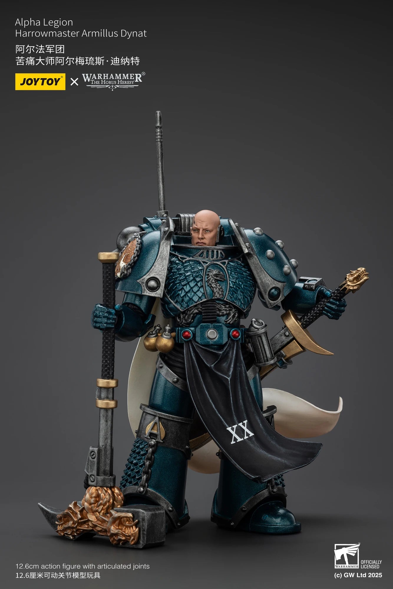 JOYTOY Warhammer 40K 1/18 Action Figure Alpha Legion Harrowmaster Armillus Dynat Anime figures Toys Collection