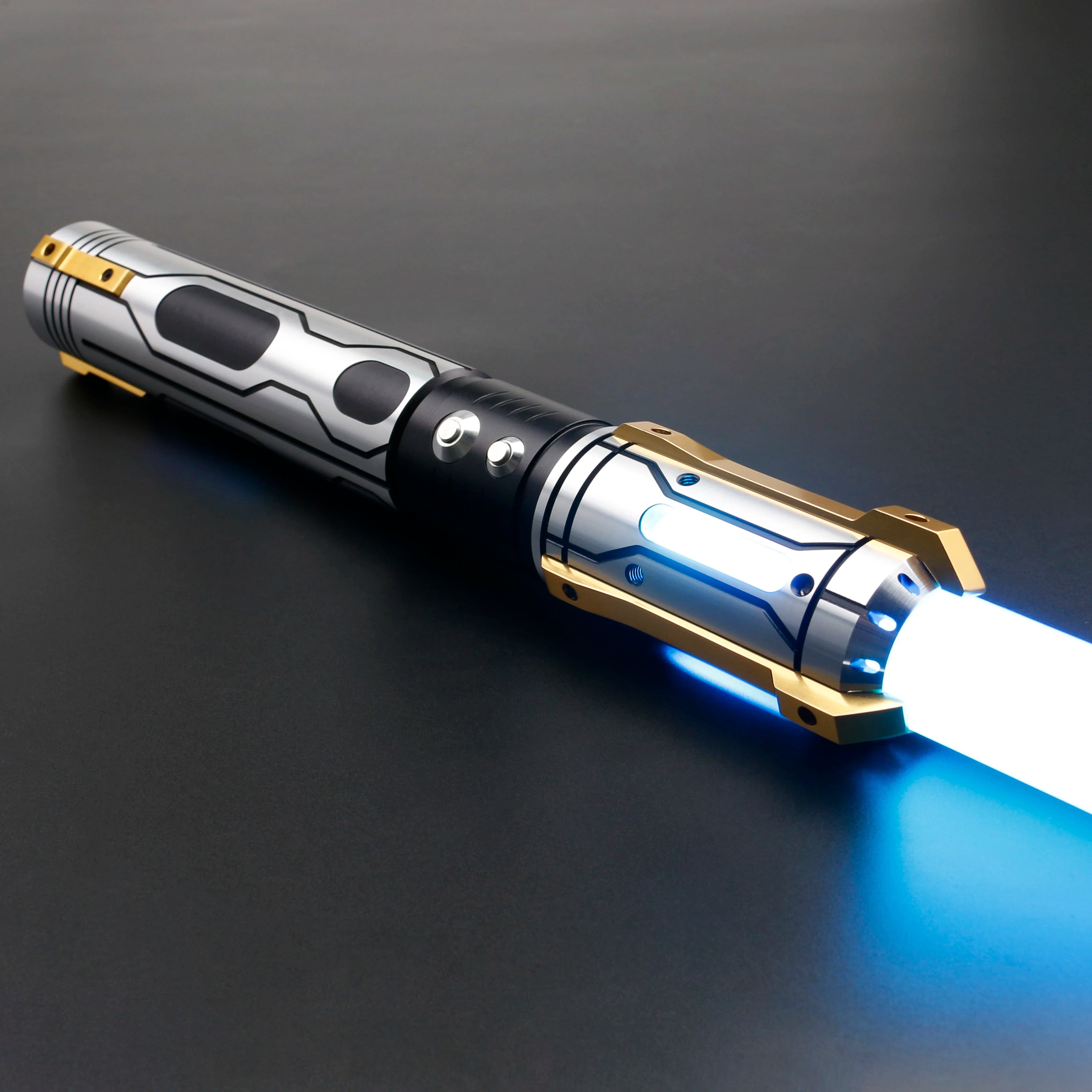 TXQSABER Ghost Lightsaber Pixel Soundboard Neo Smooth Swing Metal Handle LED Strip Blade Cosplay Laser Jedi Sword Kids Toys