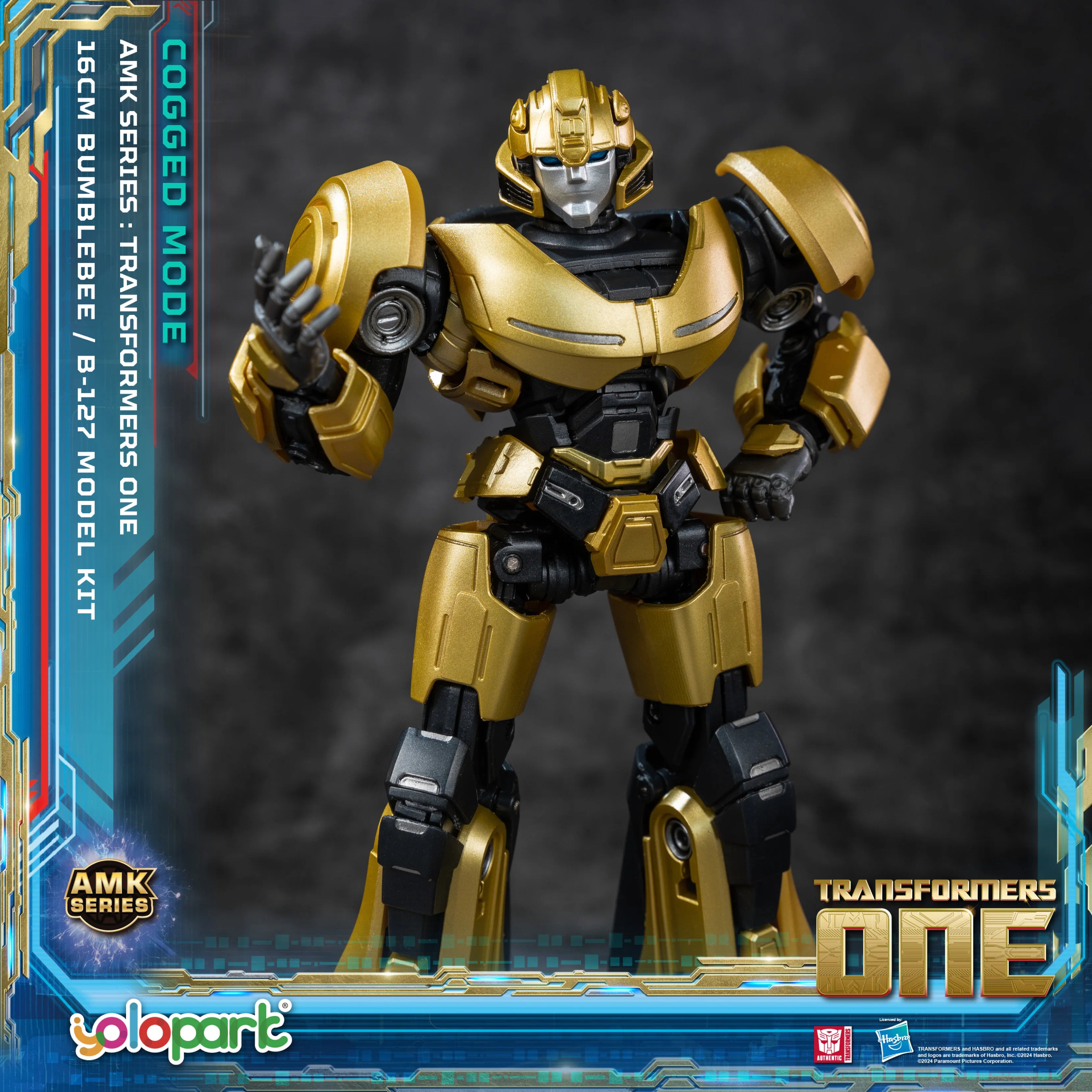 YOLOPARK Bumblebee Transformers Toy Cogged Mode,6.3 Inch Highly Articulated Transformers One Action Figures