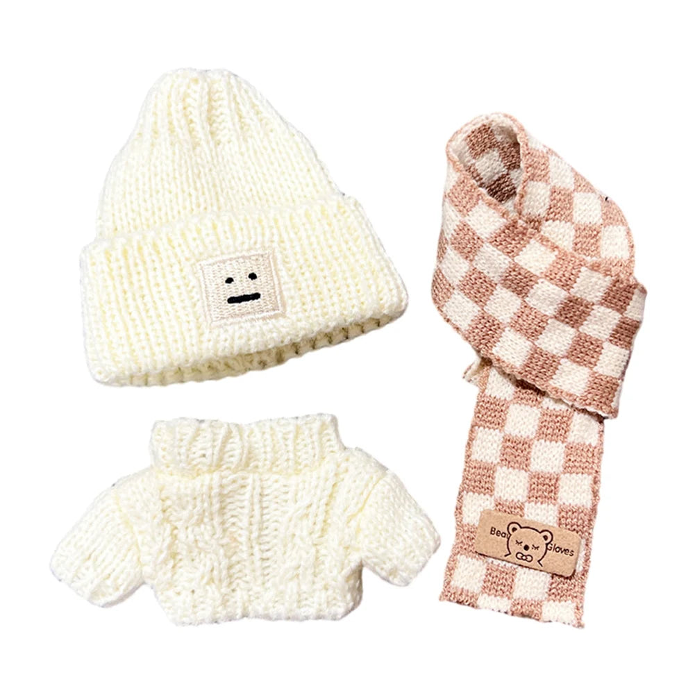 17cm Kawaii Labubu Plush Doll'S Clothes Outfit Accessories Decorative Plushies Soft Cartoon DIY Animal Toy Costume for Gift