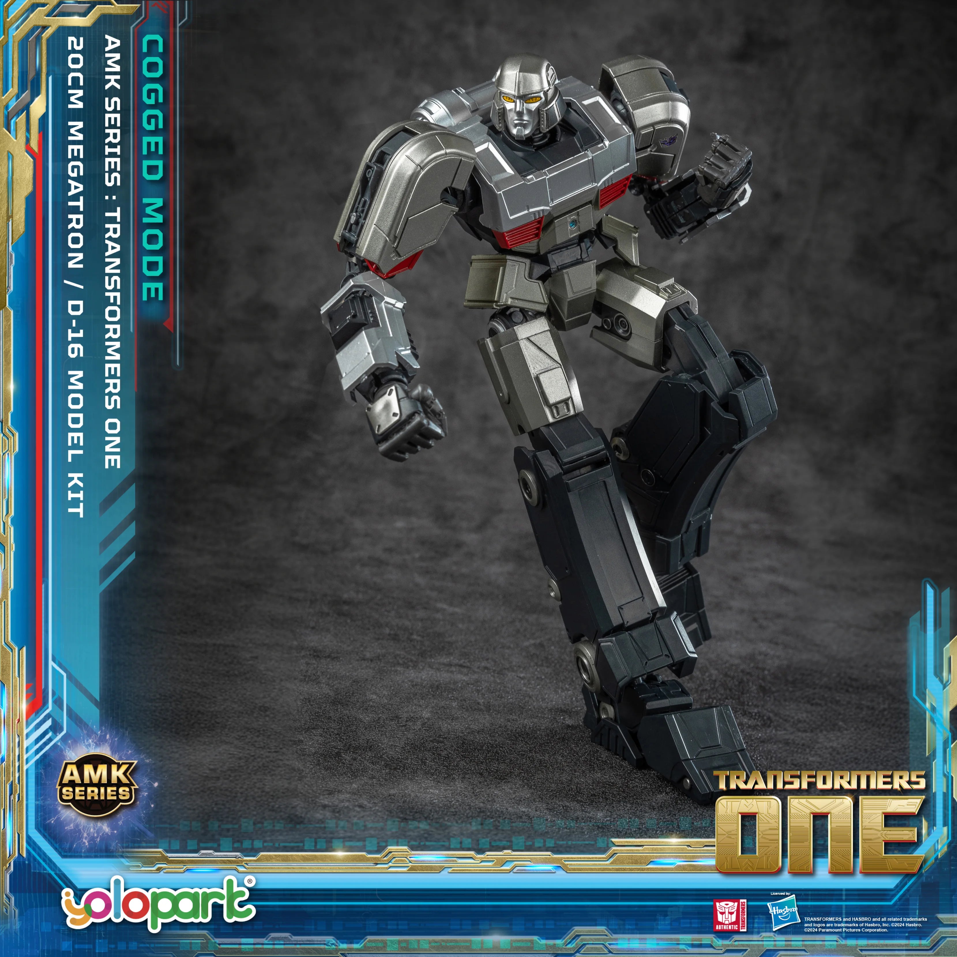 YOLOPARK Transformers One Toy Megatron Cogged Toy Mode,7.87 Inch Highly Articulated No Converting Model Kit