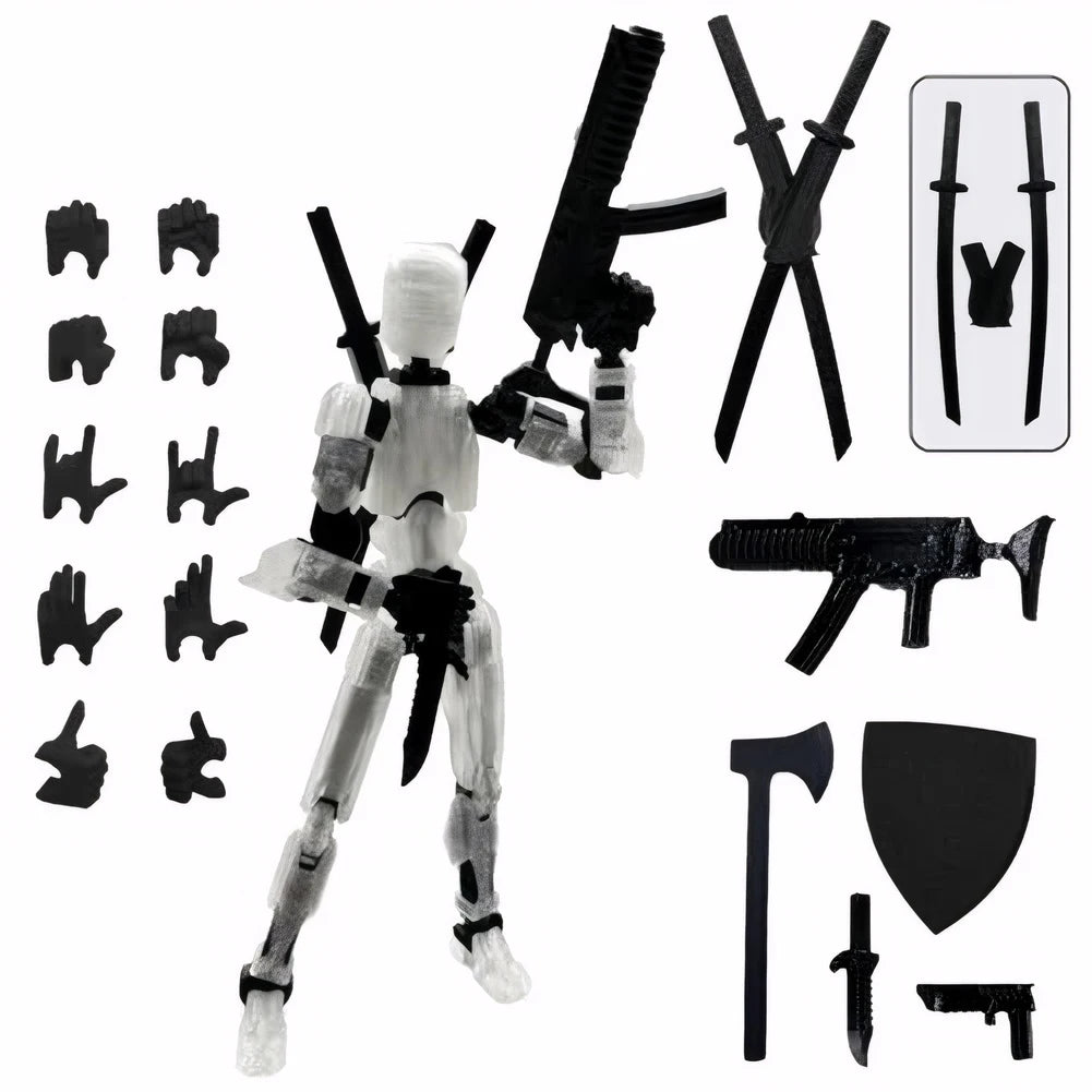 13 Action Figure Titan Multi-articular Robot Toys Dummy 3D Printed Movable Shapeshift Robot Action Anime Figure For Boy Gifts