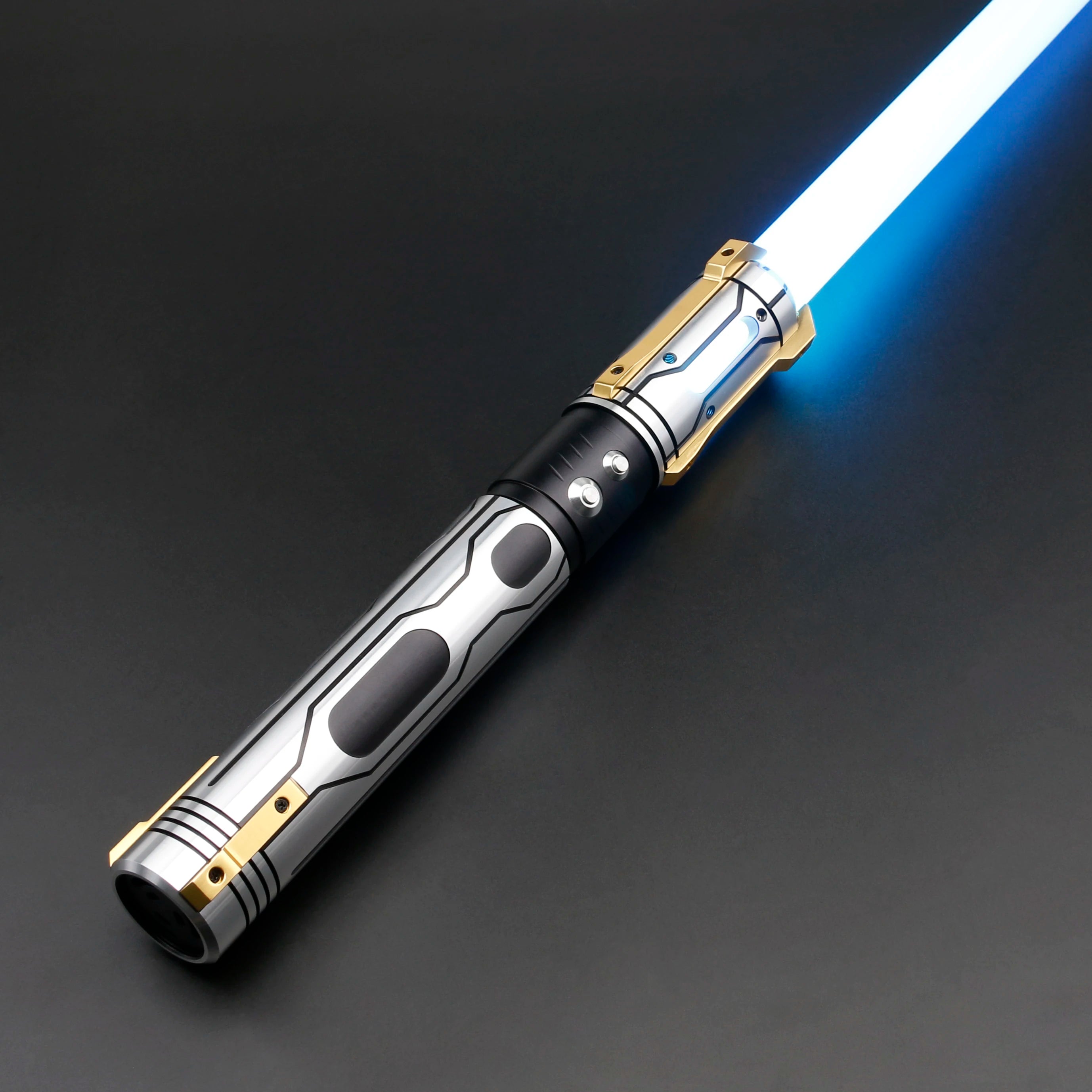 TXQSABER Ghost Lightsaber Pixel Soundboard Neo Smooth Swing Metal Handle LED Strip Blade Cosplay Laser Jedi Sword Kids Toys