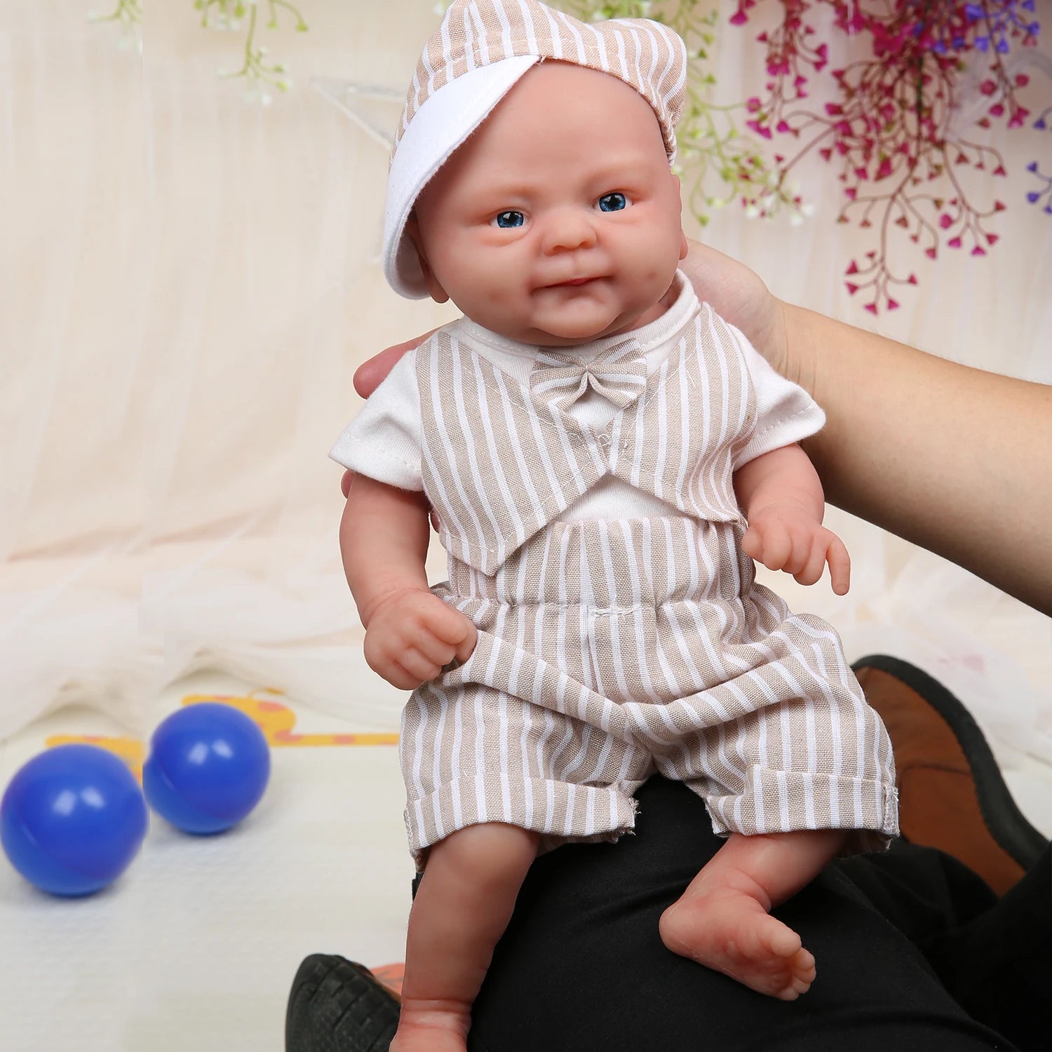IVITA WB1512 14" 100% Full Body Silicone Reborn Doll coco Soft Dolls Realistic Boy Baby DIY Blank Children Lifelike Bebe Toys