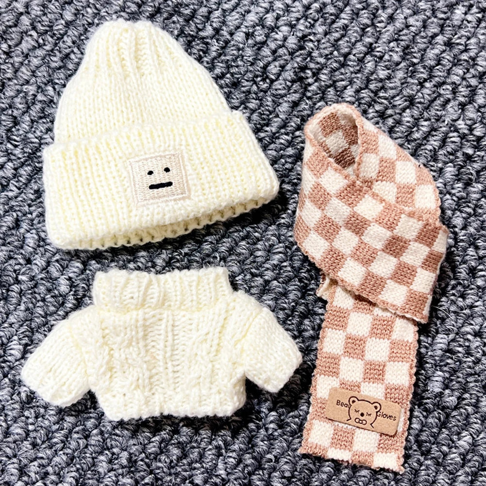 17cm Kawaii Labubu Plush Doll'S Clothes Outfit Accessories Decorative Plushies Soft Cartoon DIY Animal Toy Costume for Gift