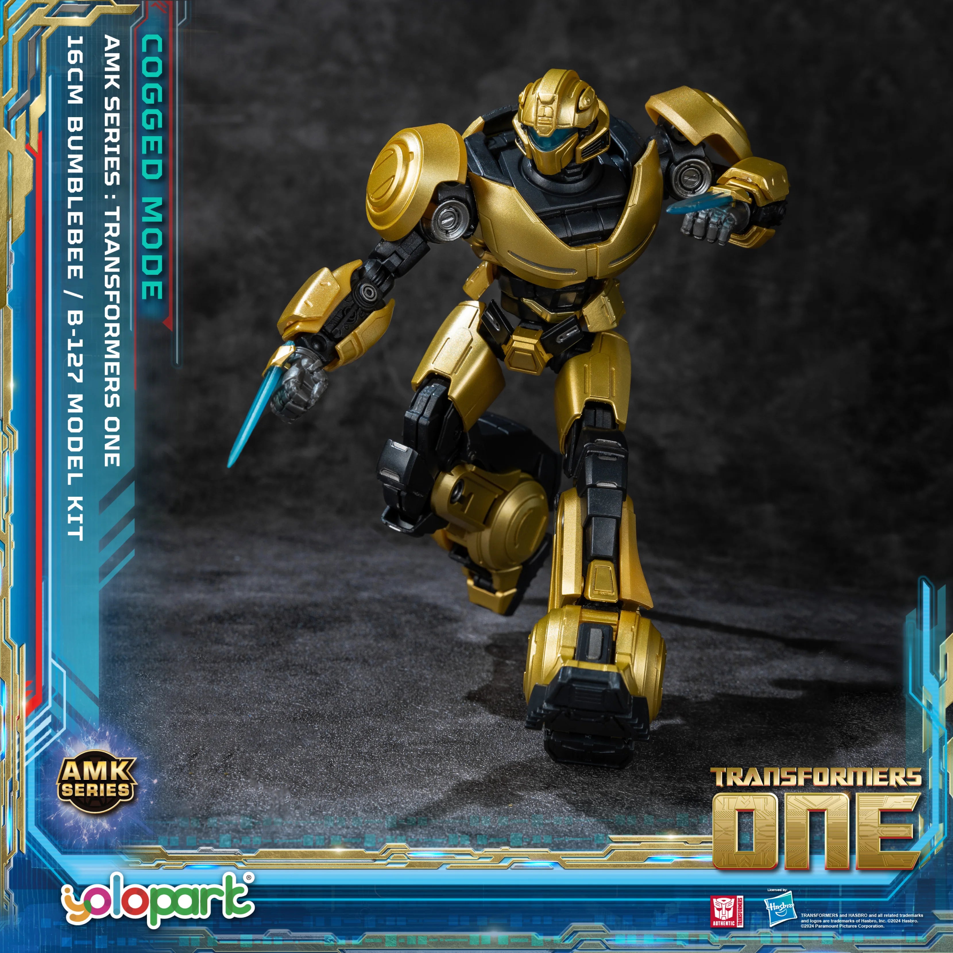 YOLOPARK Bumblebee Transformers Toy Cogged Mode,6.3 Inch Highly Articulated Transformers One Action Figures