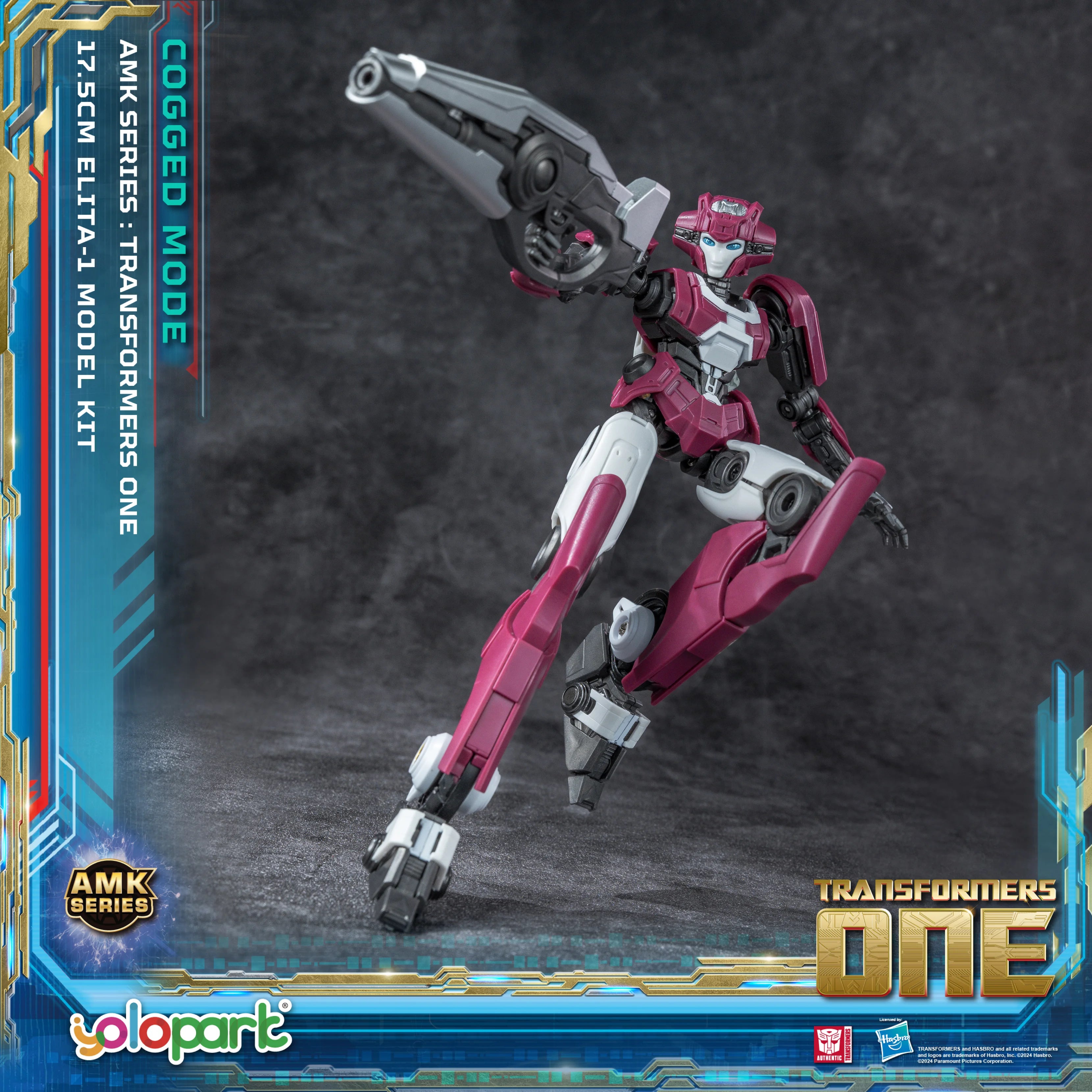 YOLOPARK Transformers One Elita-1 Cogged Mode Action Figure,6.89 Inch Highly Articulated No Converting Transformers Model Kit