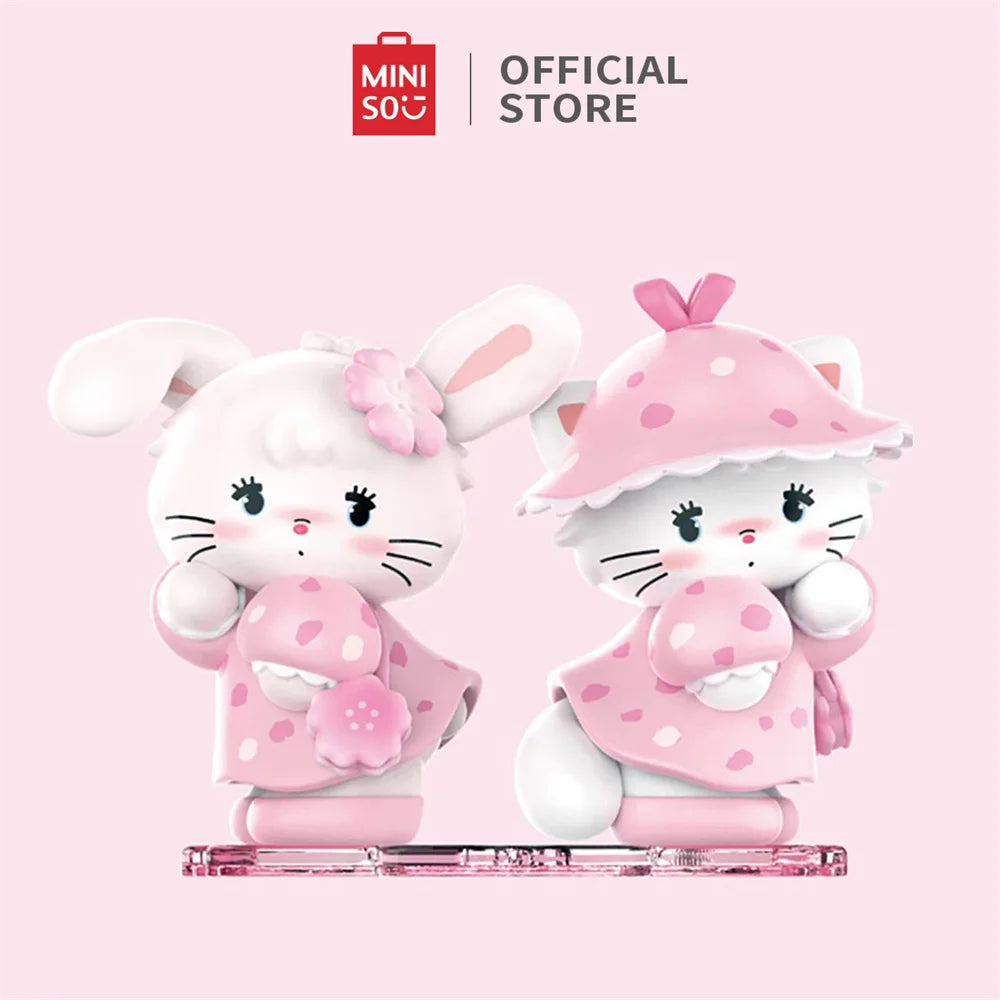 MINISO Mikko Flower Series Blind Box Figure Model Random Design Box Toy Collectible Toy for Home Decor Birthday Gifts