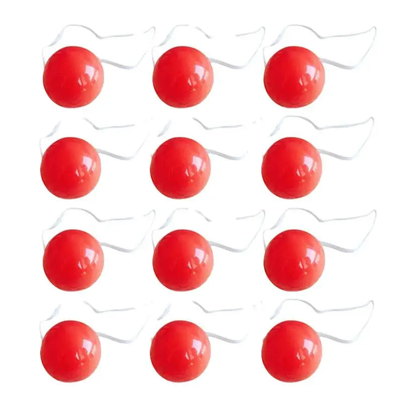 LED Red Nose 12PCS Red Nose LED Blinking Clown Nose Elastic Blinking Dress Up Props Clown Costume Red Nose Decor For Christmas