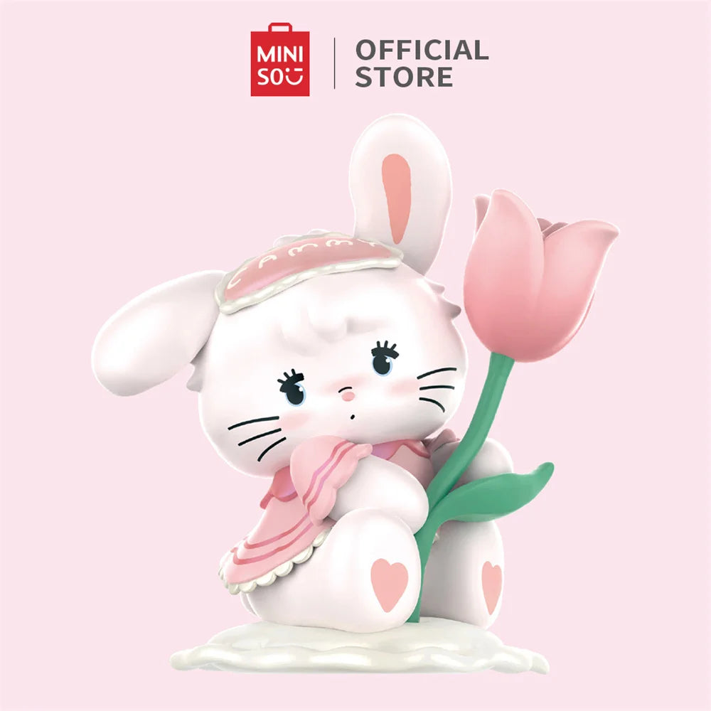 MINISO Mikko Flower Series Blind Box Figure Model Random Design Box Toy Collectible Toy for Home Decor Birthday Gifts