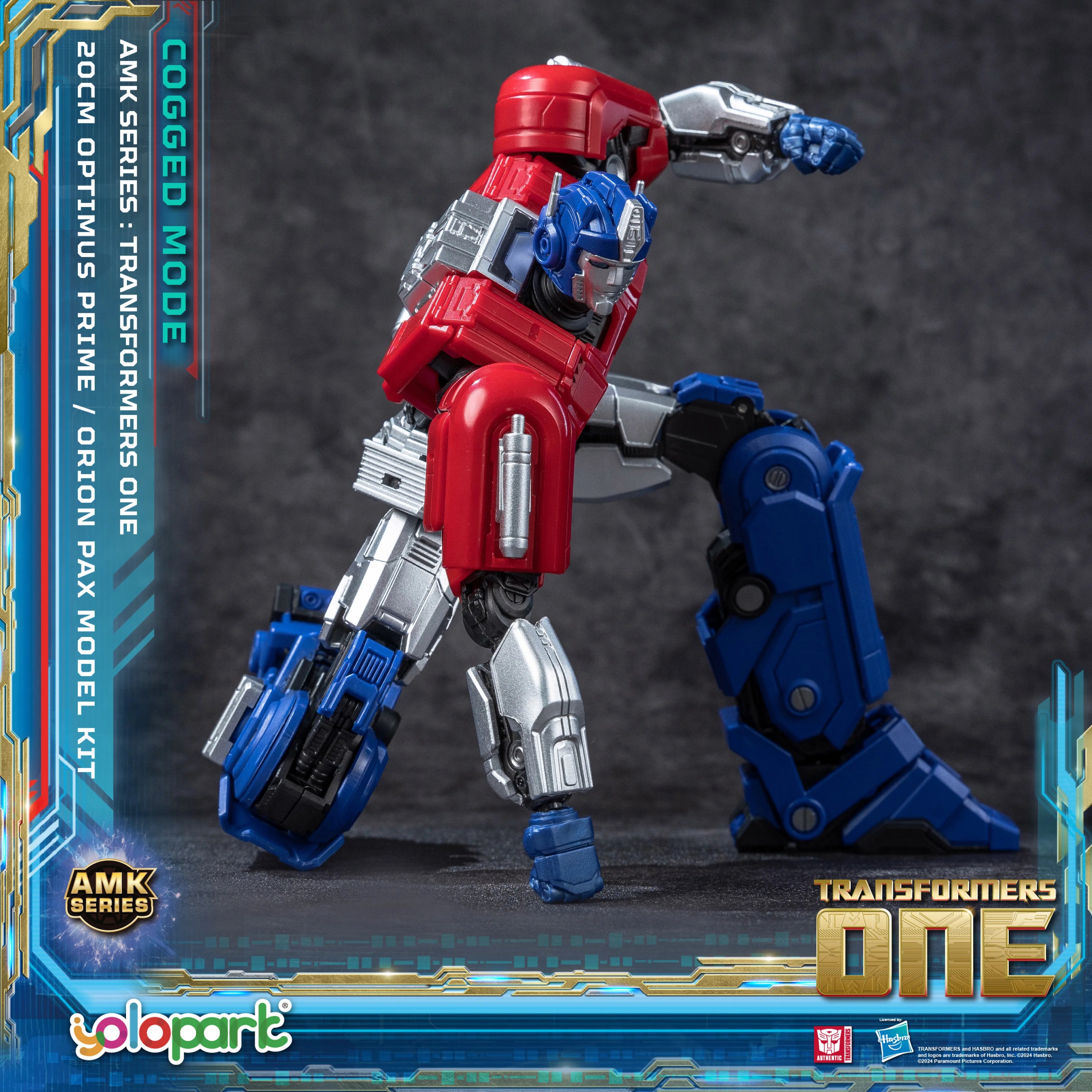YOLOPARK Transformers Optimus Prime Cogged Mode,7.87 Inch Highly Articulated Transformers One Action Figures