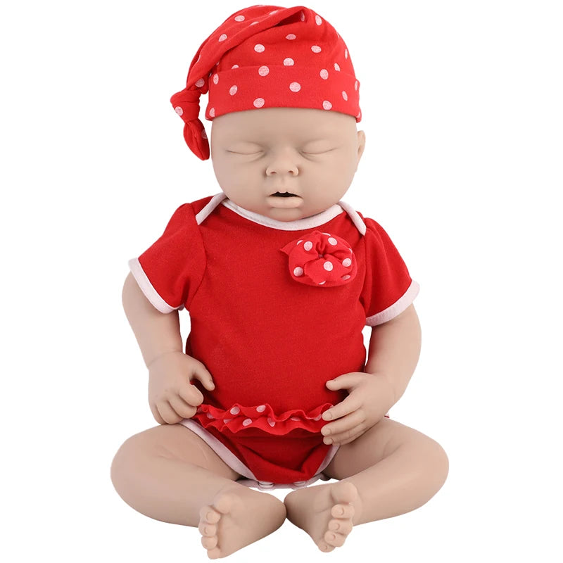 IVITA 100% Silicone Reborn Baby Doll Unpainted Realistic Baby Dolls Wholesale Lifelike Bebe Toys for Children Christmas Gift