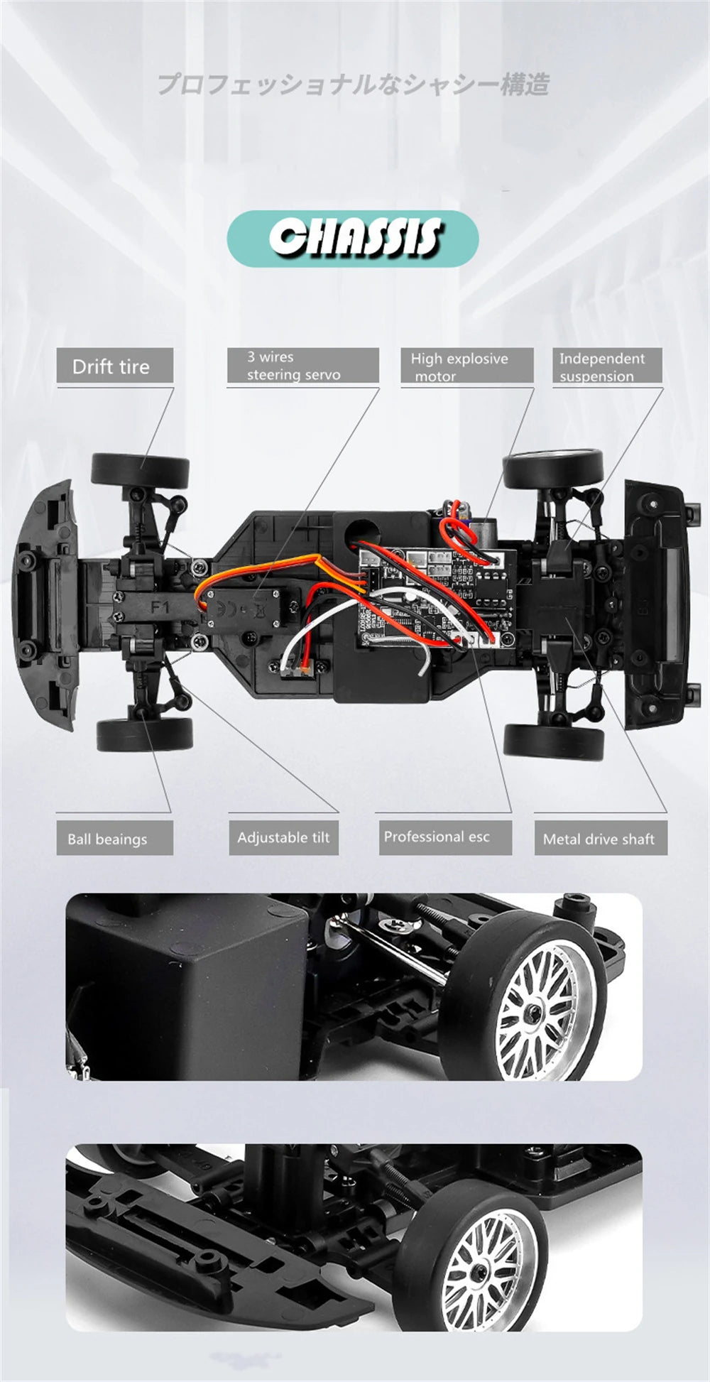 LDRC 1804 RTR 1/18 2.4G RWD RC Car Drift for Mazda MX-5 Gyro LED Light On-Road Full Proportional Alloy Body Shell Racing Vehicle