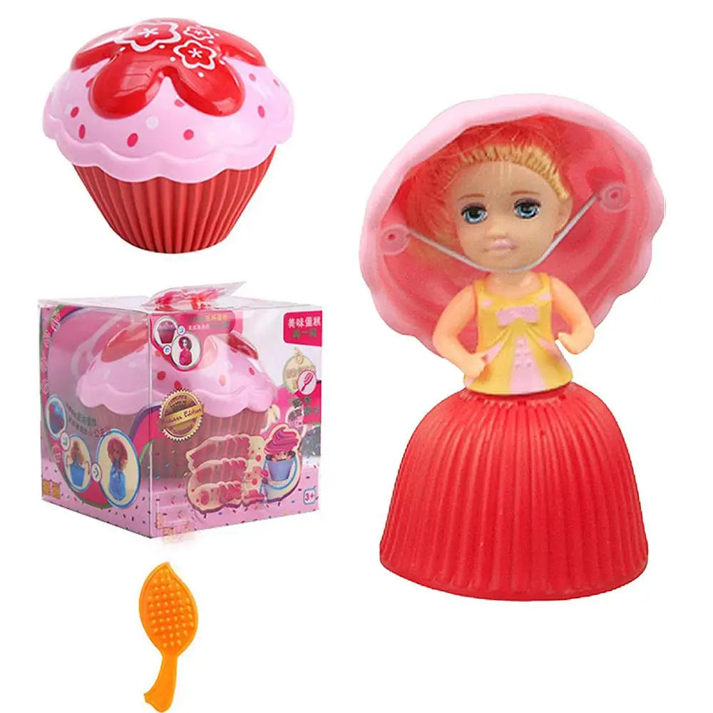 12PCS/Set Mini Beautiful Cake Dolls Toys Surprise Cupcake Princess Dolls Toys Game Funny Game Gifts For Children Skirt Can Flip