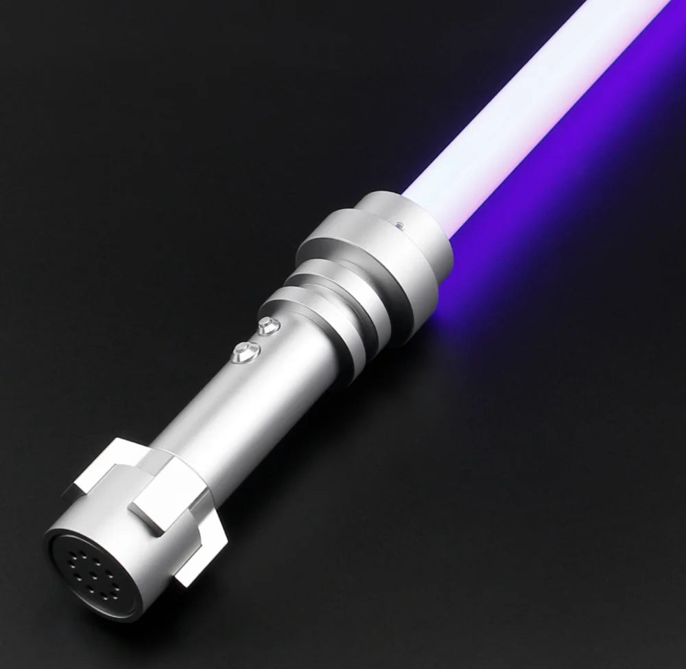 TXQSABER Mini Brick Smooth Swing Lightsaber Heavy Dueling1 Inch High Quality Blade Metal Hilt Cosplay Jedi Laser Sword Kids Toys