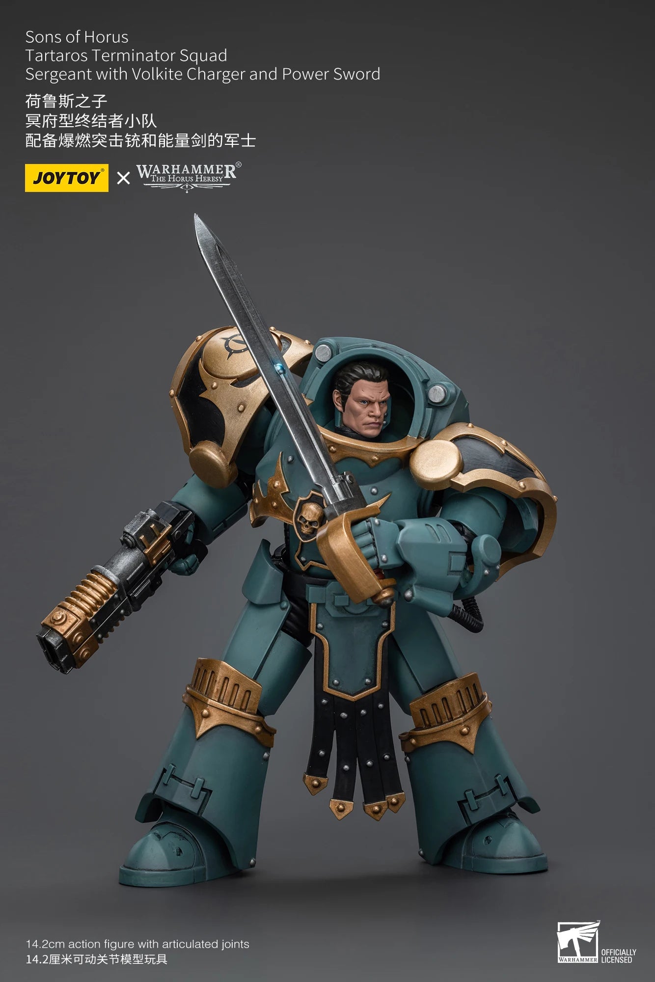 JOYTOY Warhammer 30K 1/18 Action Figures Sons Of Horus Tartaros Terminator Squad Collectibles Model