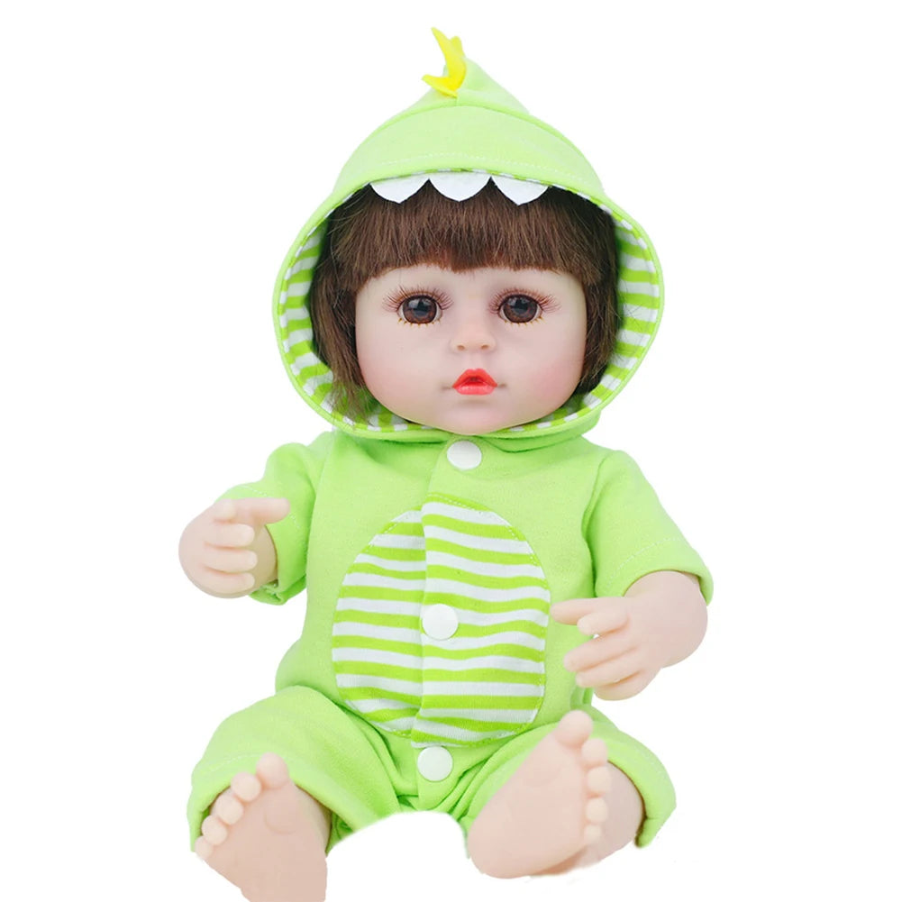 Fashion 55cm Simulation Princess Dolls Toy Mini Cute Purple Dress Baby Series Doll with Golden Curly Hair For Kids Kawaii Dolls
