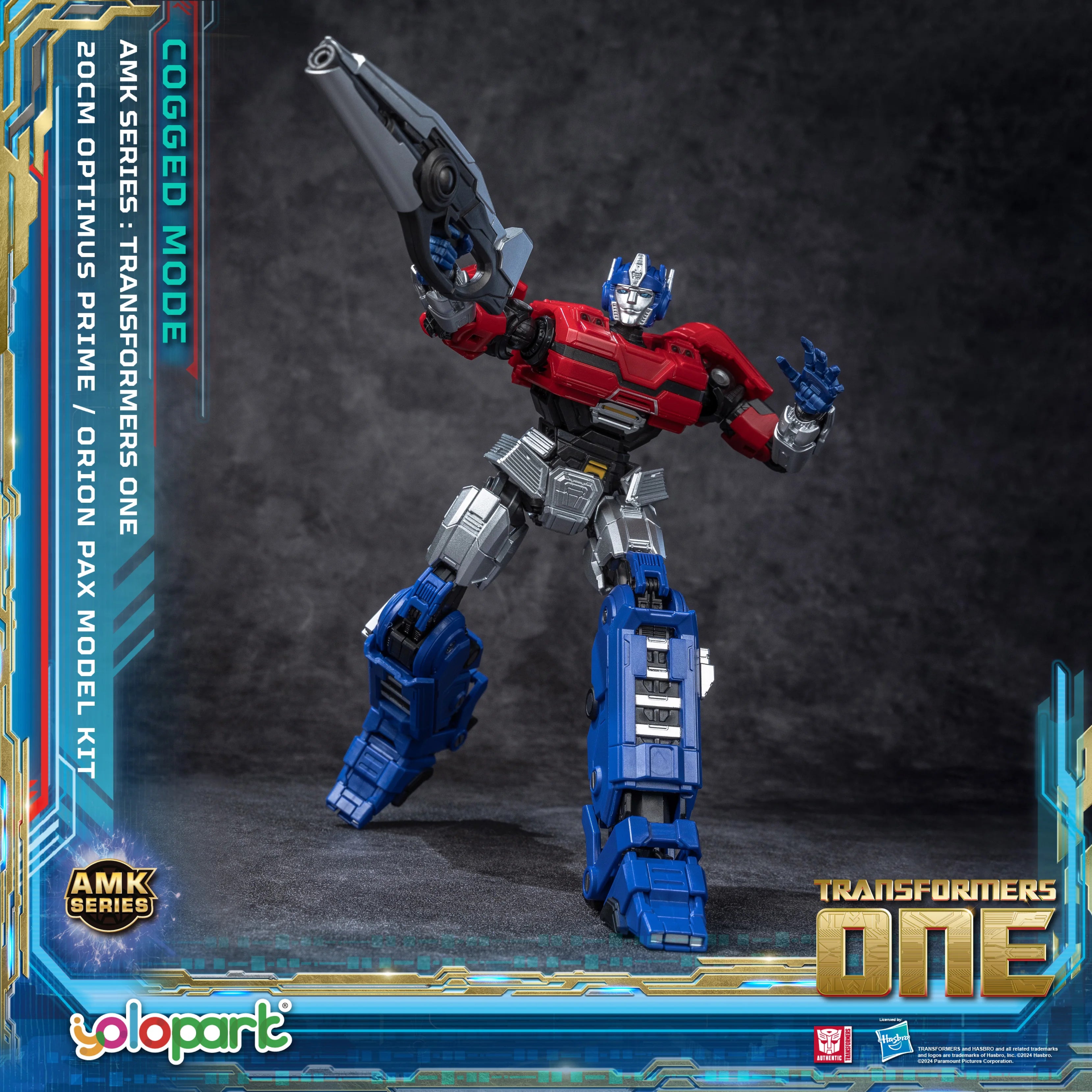 YOLOPARK Transformers Optimus Prime Cogged Mode,7.87 Inch Highly Articulated Transformers One Action Figures
