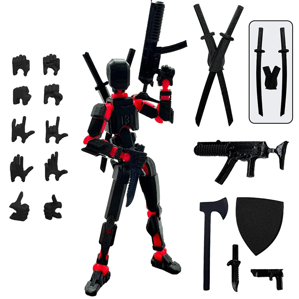 13 Action Figure Titan Multi-articular Robot Toys Dummy 3D Printed Movable Shapeshift Robot Action Anime Figure For Boy Gifts